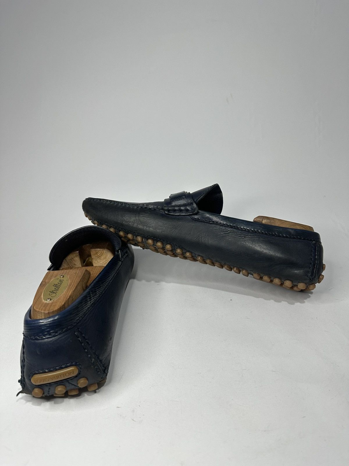 Louis Vuitton Louis Vuitton Monte Carlo Moccasin Dark Blue Driving Loafer Size US 10.5 / EU 43-44 - 5 Thumbnail