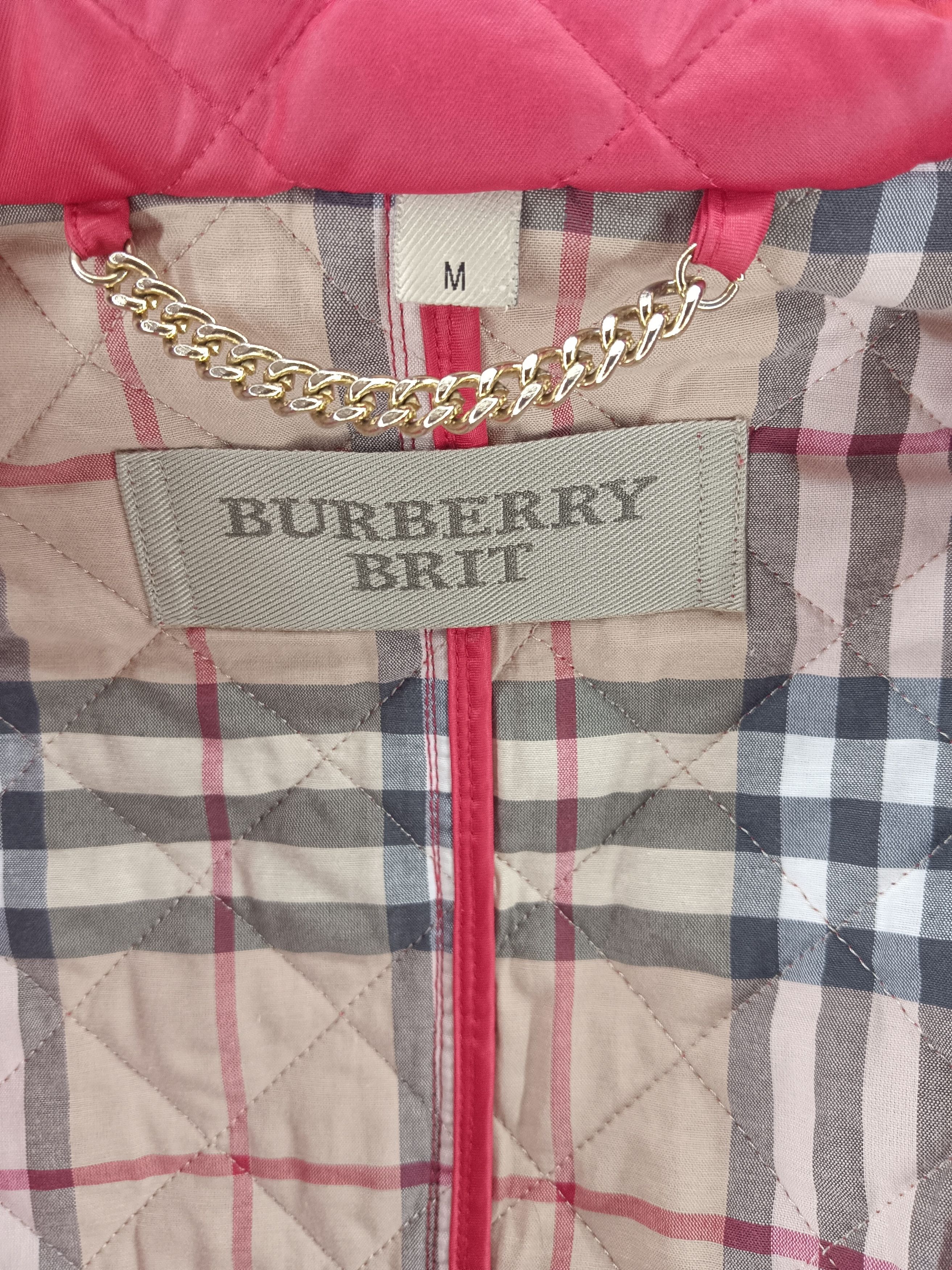 Burberry Burberry Brit Plaid Red Jacket Size S / US 4 / IT 40 - 6 Thumbnail