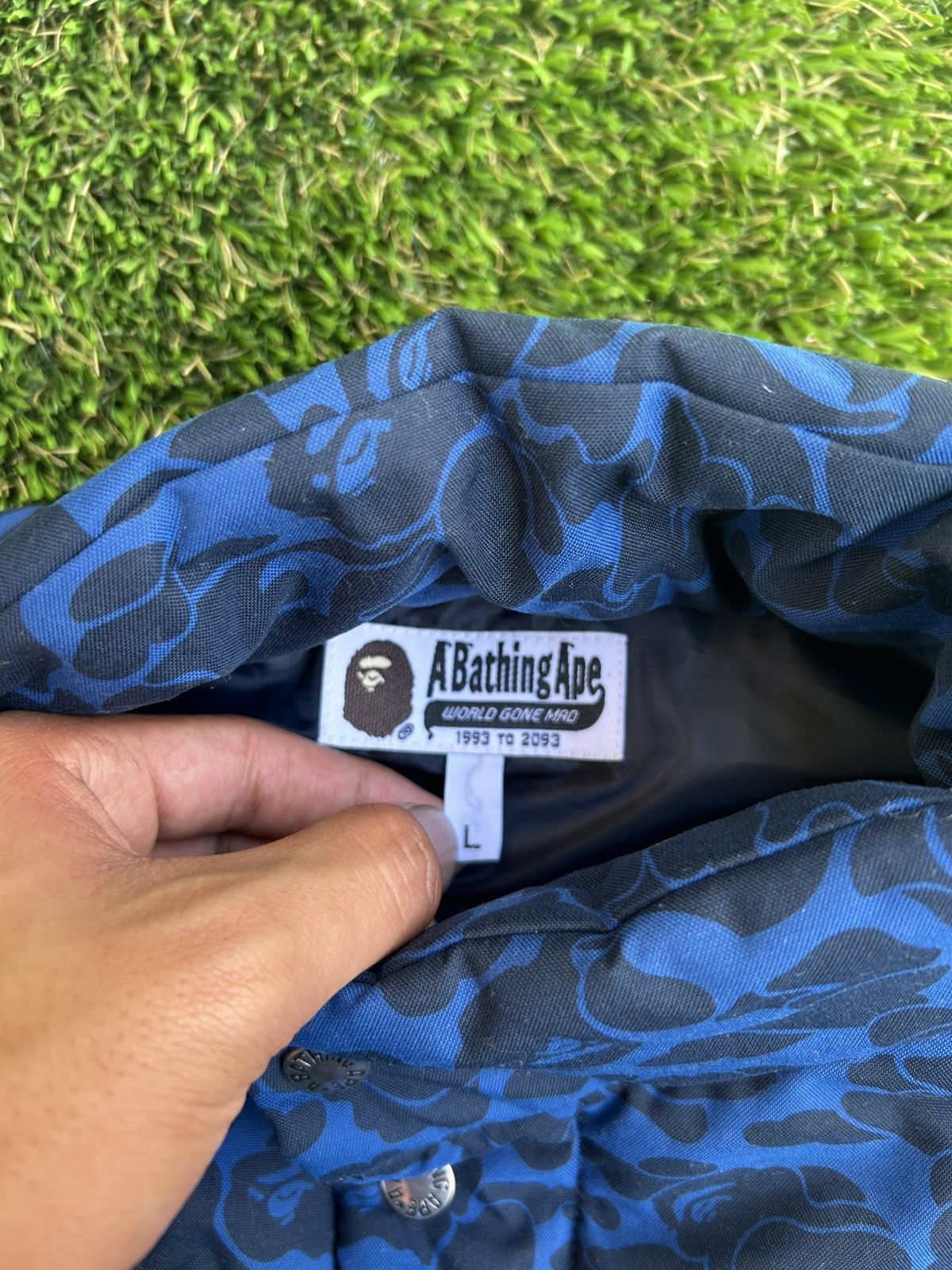 Bape BAPE Blue Camo Down Puffer Vest Size US L / EU 52-54 / 3 - 3 Thumbnail