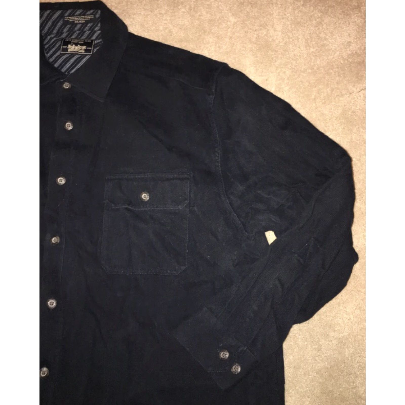 Vintage VINTAGE Levi’s Jacket Shirt Navy Lined Button Front Size XXL Men Blue 2XL Size US XXL / EU 58 / 5 - 2 Thumbnail