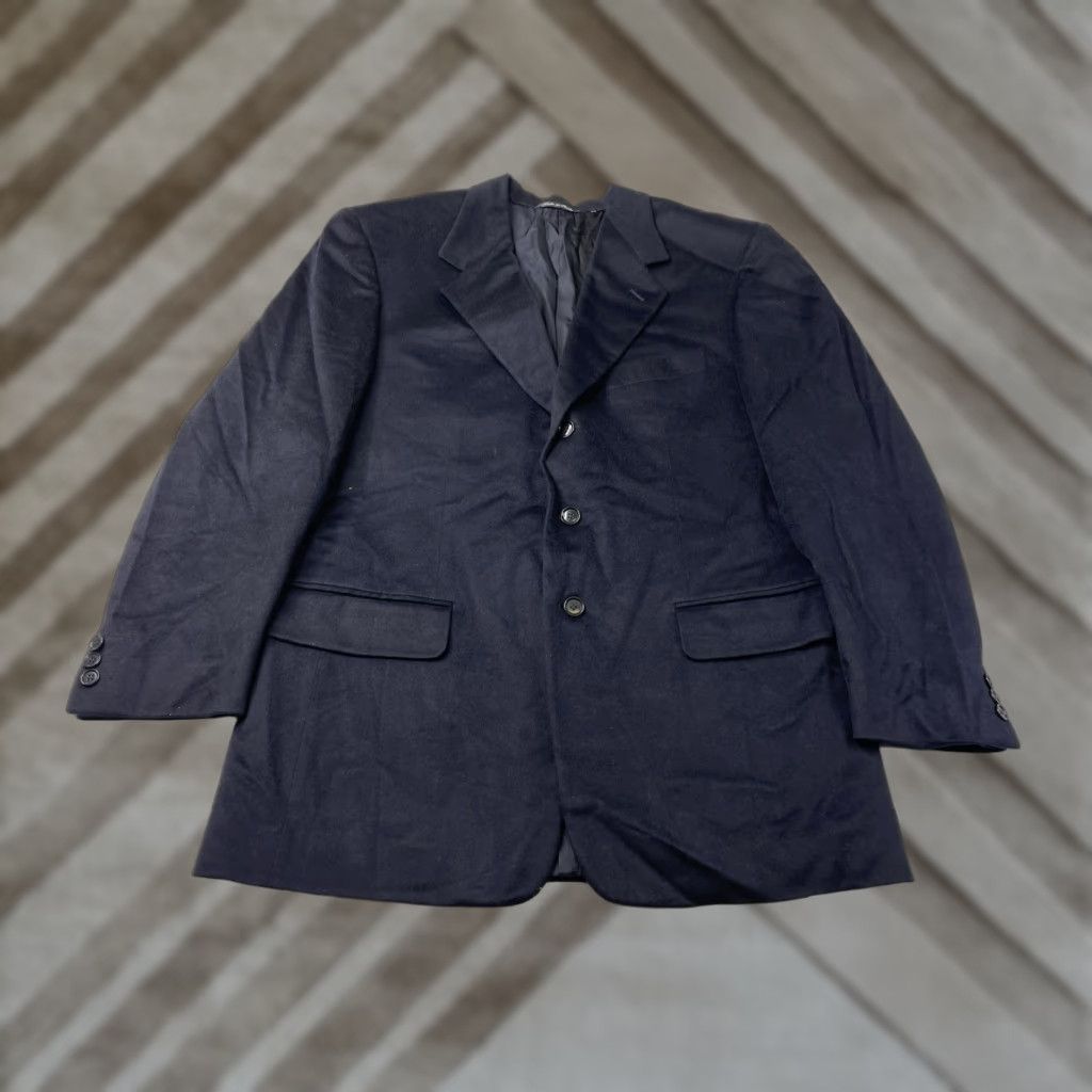 Pal Zileri Pal Zileri Loro Piana Italy Blazer Jacket 100% Cashmere Mens 40R Navy Sport Coat Size 40R - 1 Thumbnail