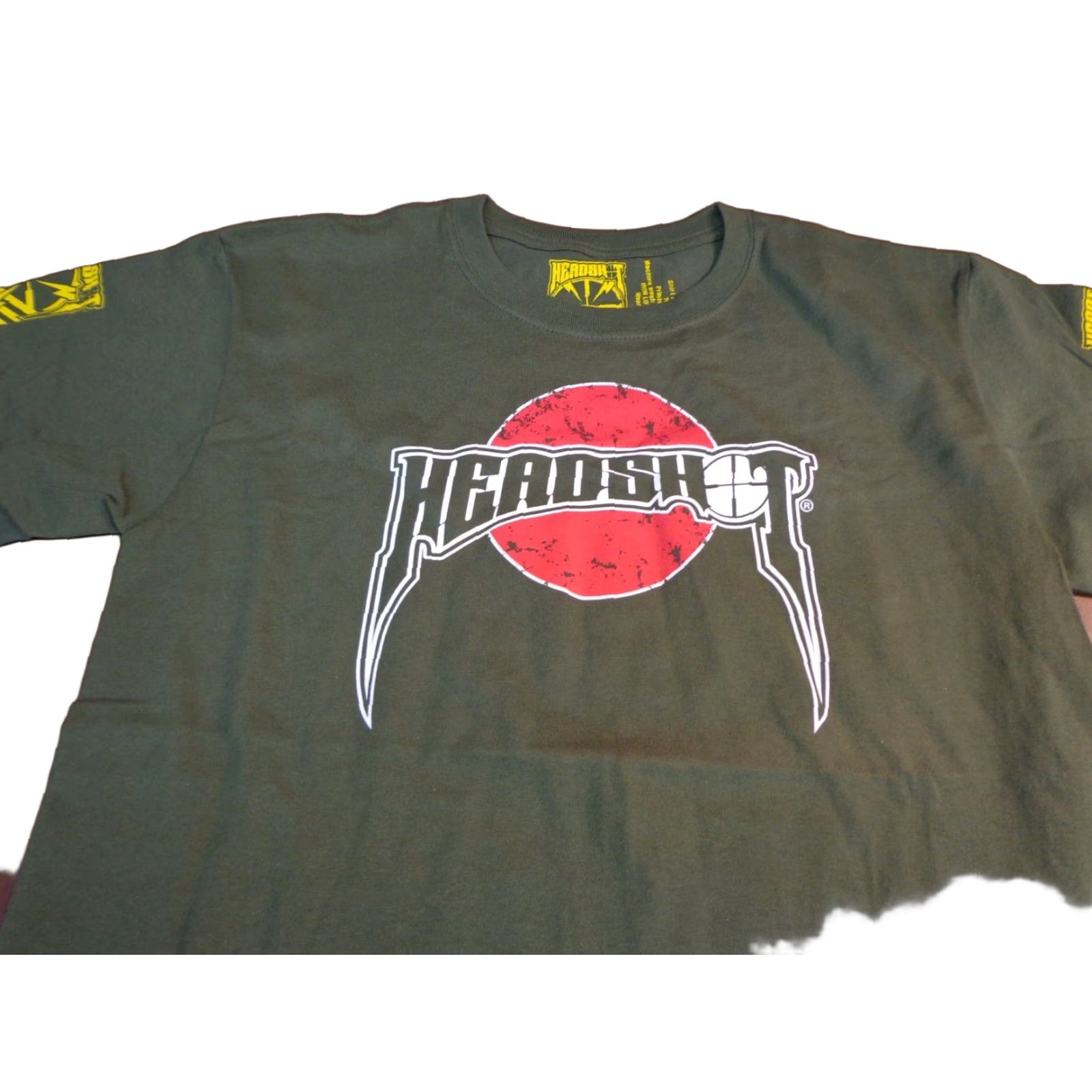 J Brand Headshot Brand Clothing T Shirt Military Green Graphic Crew Neck Short Sleeve Medium M20 Mens Green M Shirt Size US M / EU 48-50 / 2 - 1 Thumbnail