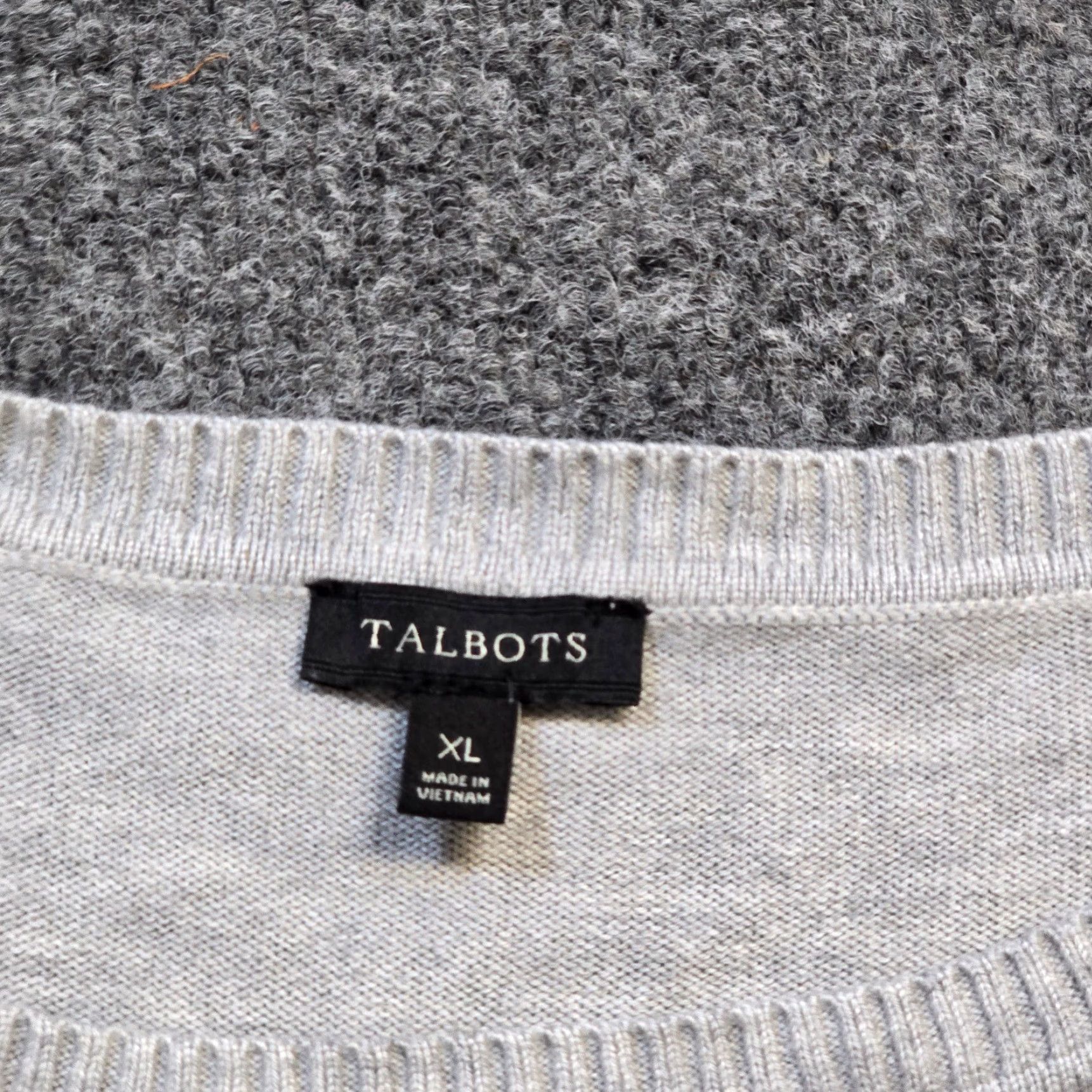 Talbots Talbots Sweater Womens Size XL Gray Rainbow Stripe Long Sleeve Casual Size XL / US 12-14 / IT 48-50 - 3 Thumbnail