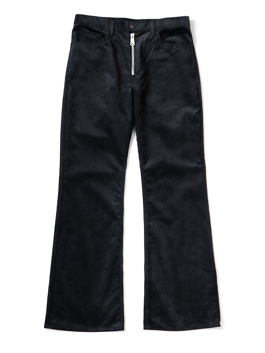 Kapital KAPITAL 8W Corduroy 5P Zipper Rat Flare Pants Black 34