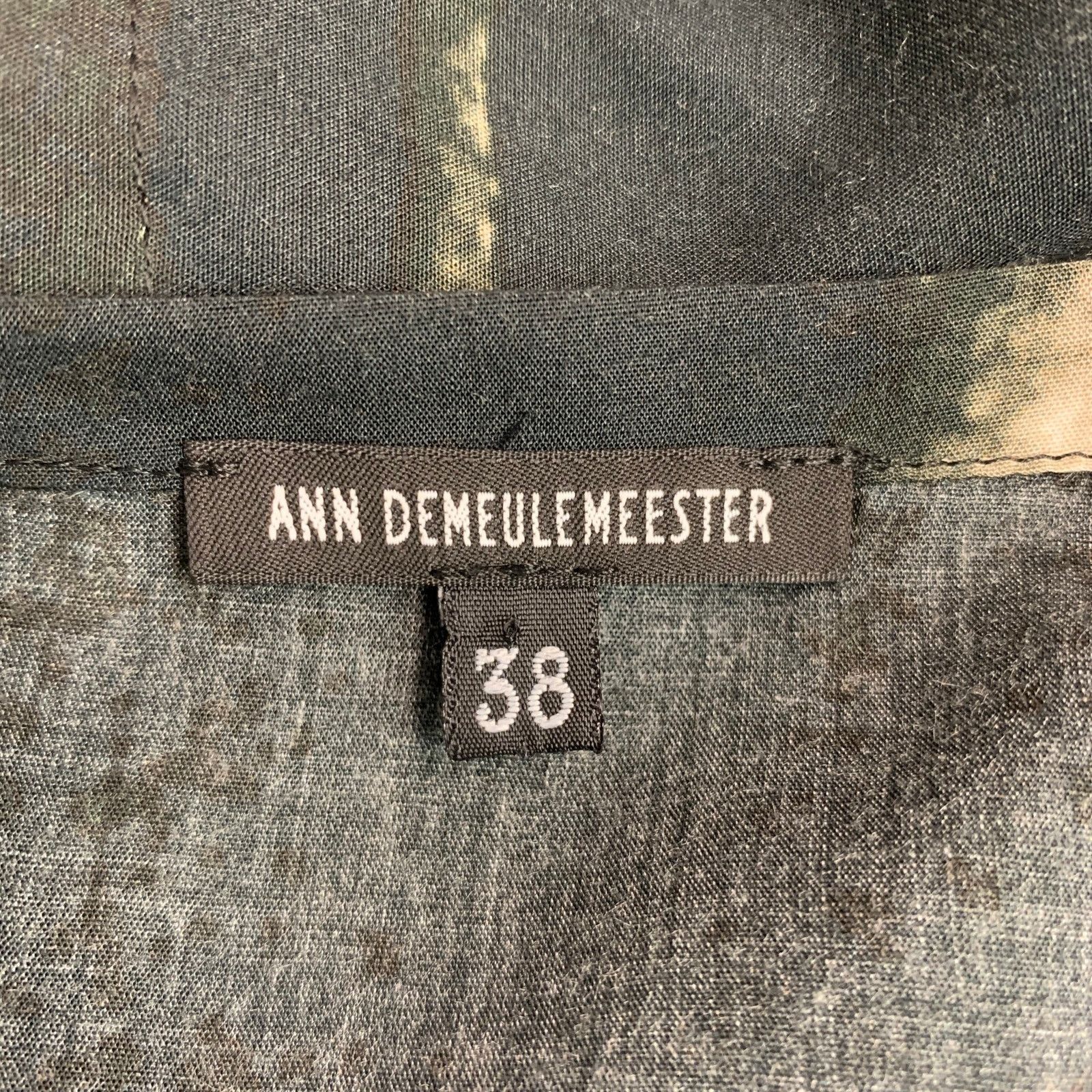 Ann Demeulemeester ANN DEMEULEMEESTER 6 Black White Viscose Abstract Casual Top Size M / US 6-8 / IT 42-44 - 5 Thumbnail