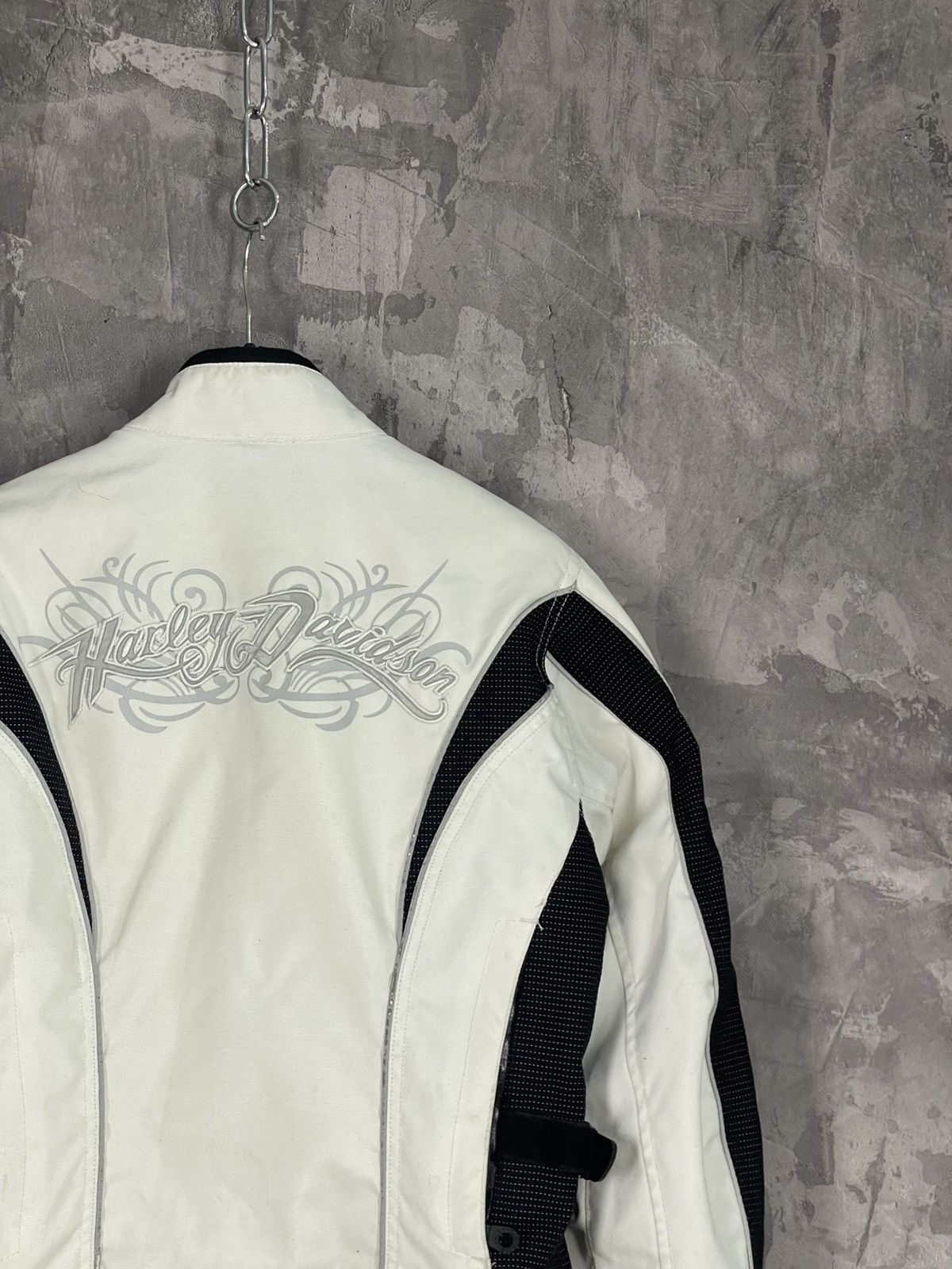 Harley Davidson × Vintage Vintage Harley Davidson Moto Y2K Crazy Heavy Jacket Size S / US 4 / IT 40 - 12 Thumbnail