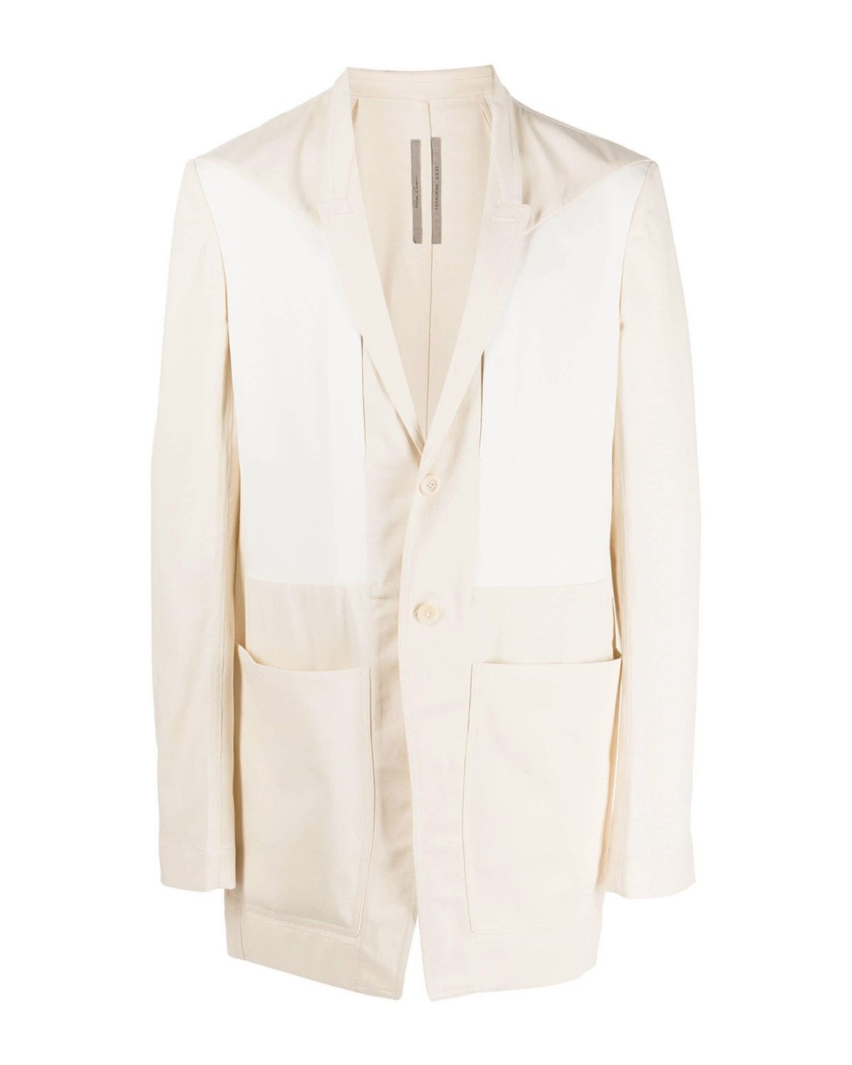 Rick Owens Rick Owens fogachine lido patchwork single-breasted blazer Size 48R - 1 Thumbnail