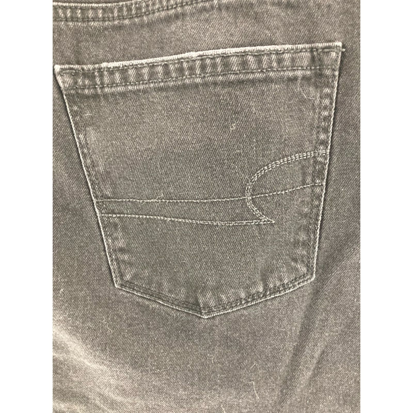 American Eagle Outfitters American Eagle Outfitters Black Denim Mini Skirt Womens Size 14 High Rise Button Fly City Festival Gothic Size 36" / US 14 / IT 50 - 7 Thumbnail
