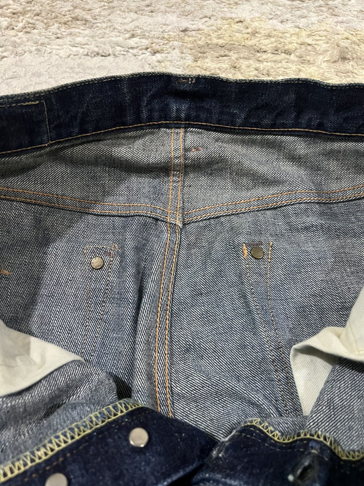Denime Vintage Denime Orizzonti Leather Patch 14oz Selvaged Denim Size US 29 - 10 Thumbnail