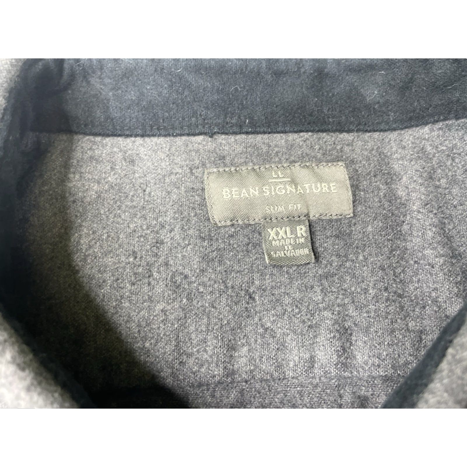 Vintage VINTAGE L.L. Bean Shirt Mens 2XL Black Gray Flannel Chamois Cloth Archive Signature 1933 Size US XXL / EU 58 / 5 - 3 Thumbnail