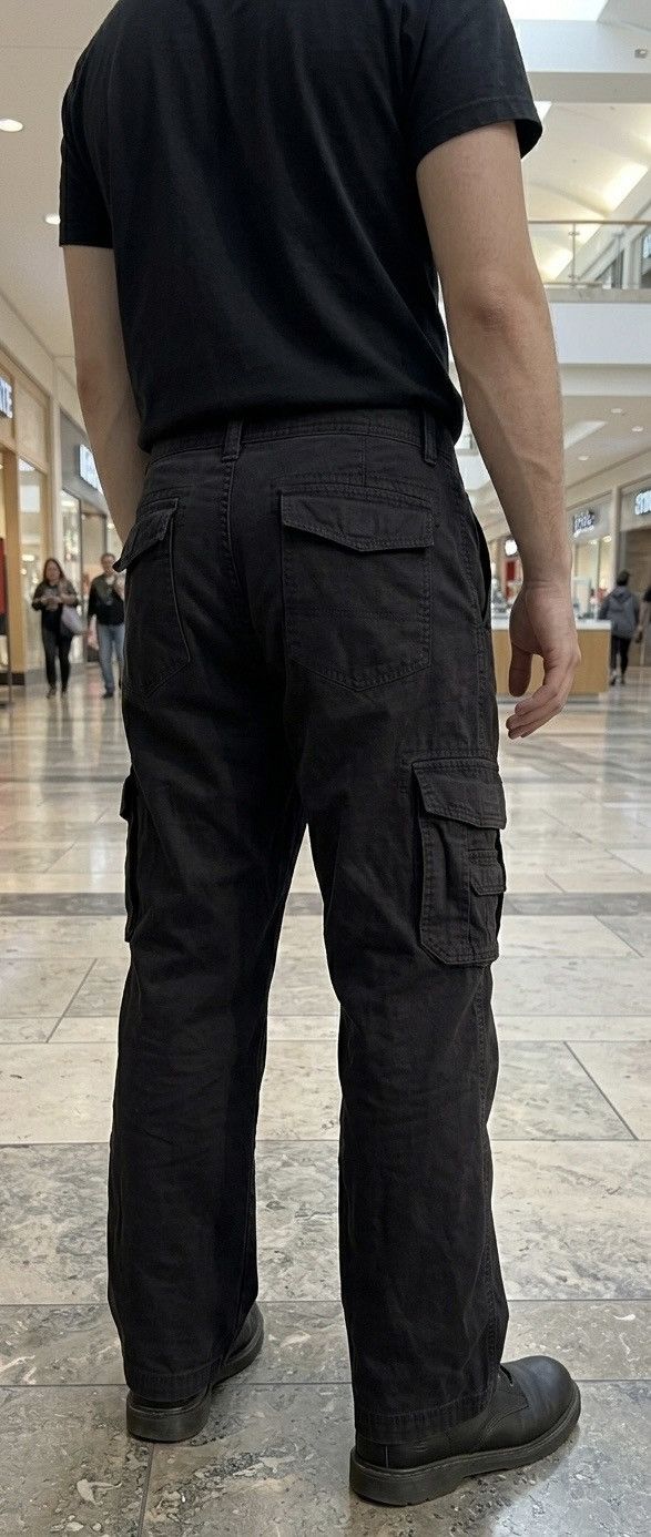 UNIONBAY Men’s Vintage Black Unionbay Cargo Pants Size 34 x 34 Size US 34 / EU 50 - 2 Thumbnail