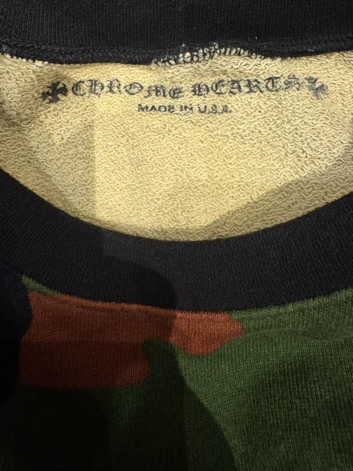 Chrome Hearts CHROME HEARTS MATTY BOY CAUTION CAMO CREWNECK Size US XL / EU 56 / 4 - 4 Thumbnail
