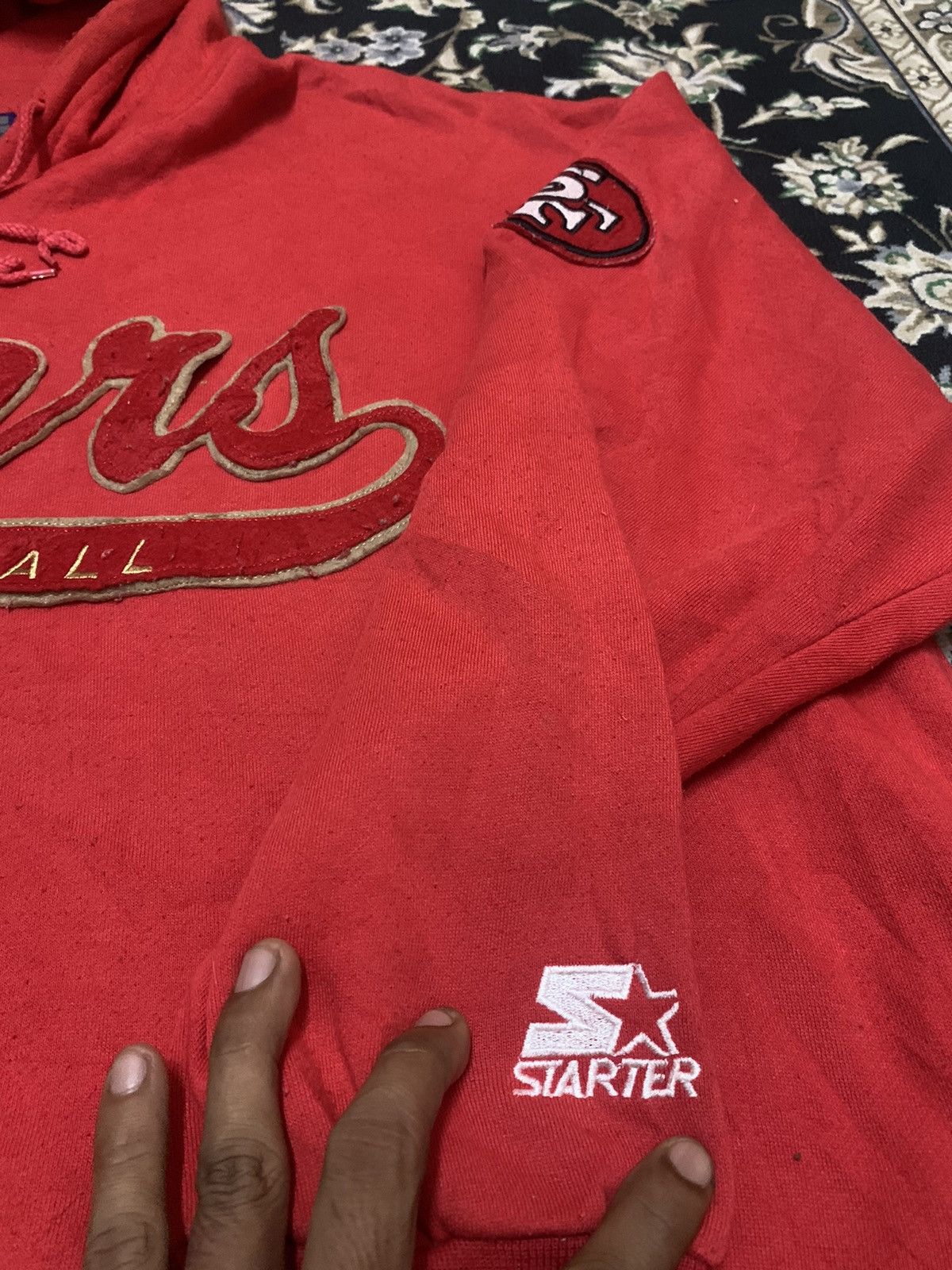 NFL 90s STARTER X SAN FRANCISCO 49ERS HOODIE Size US L / EU 52-54 / 3 - 8 Thumbnail