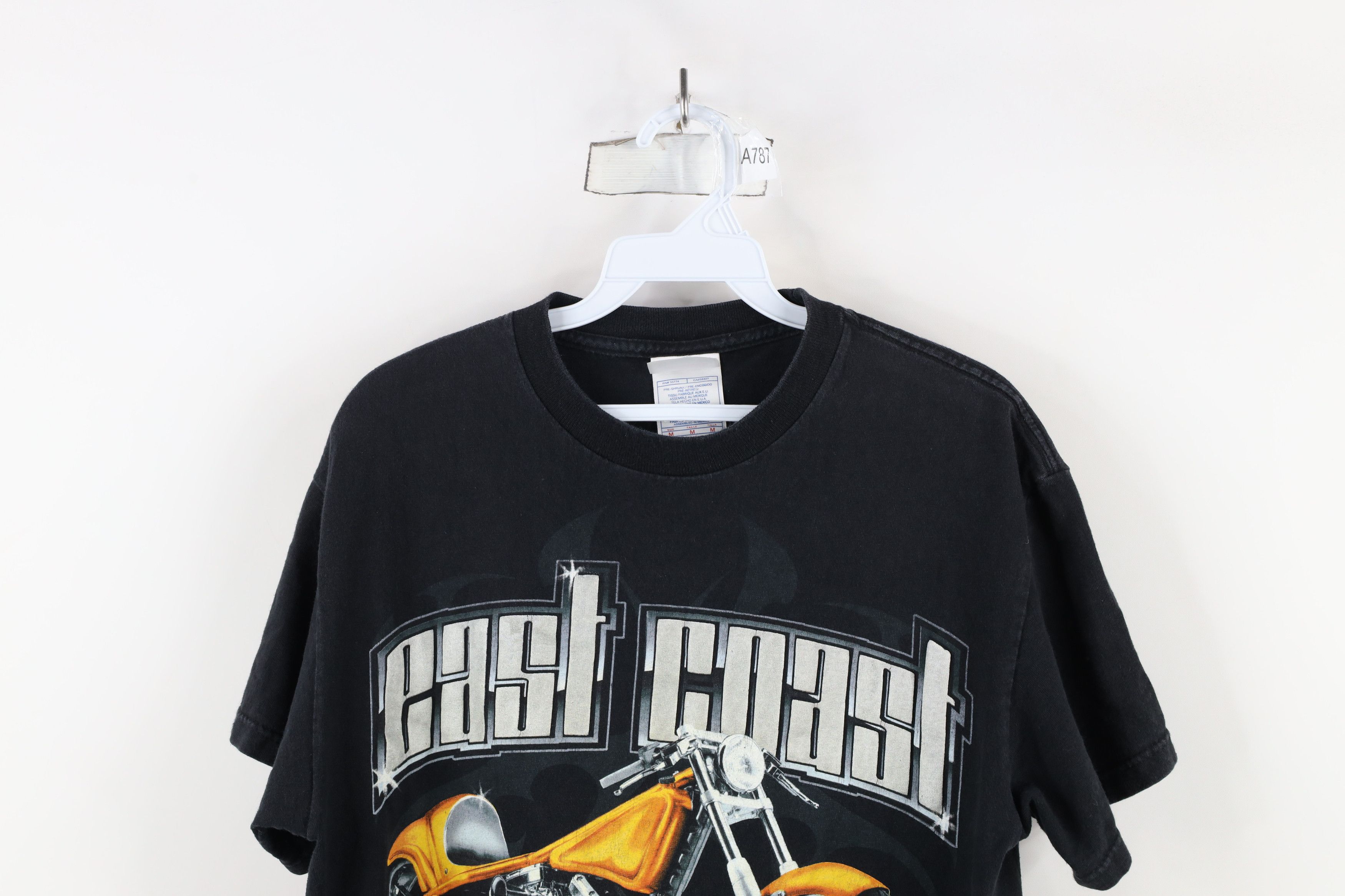 Vintage Vintage Y2K Spell Out East Coast Choppers Motorcycle T-Shirt Size US M / EU 48-50 / 2 - 2 Thumbnail