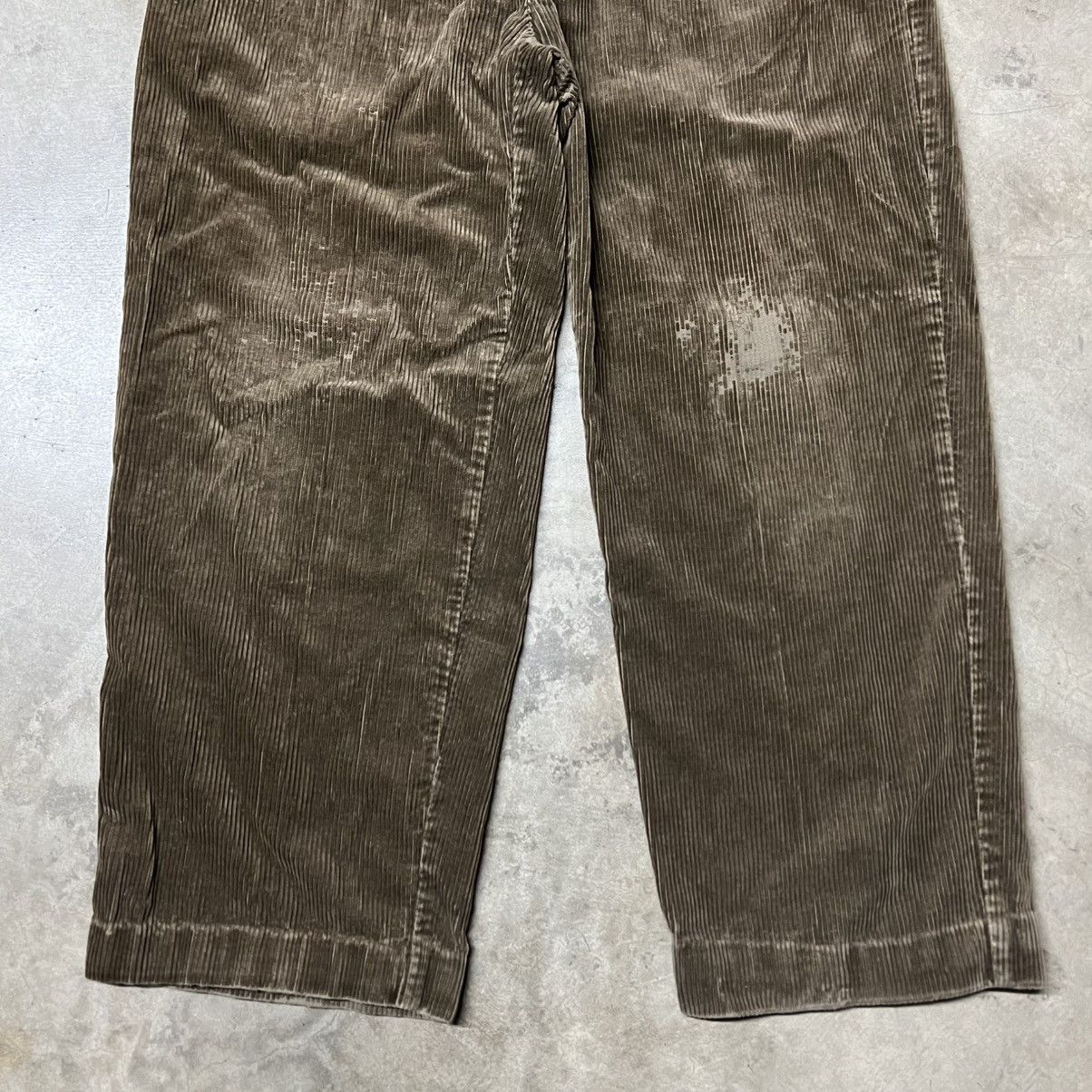 Polo Ralph Lauren × RRL Ralph Lauren × Ralph Lauren Vintage Polo Ralph Lauren Brown Distressed Corduroy Pants Size US 32 / EU 48 - 3 Thumbnail