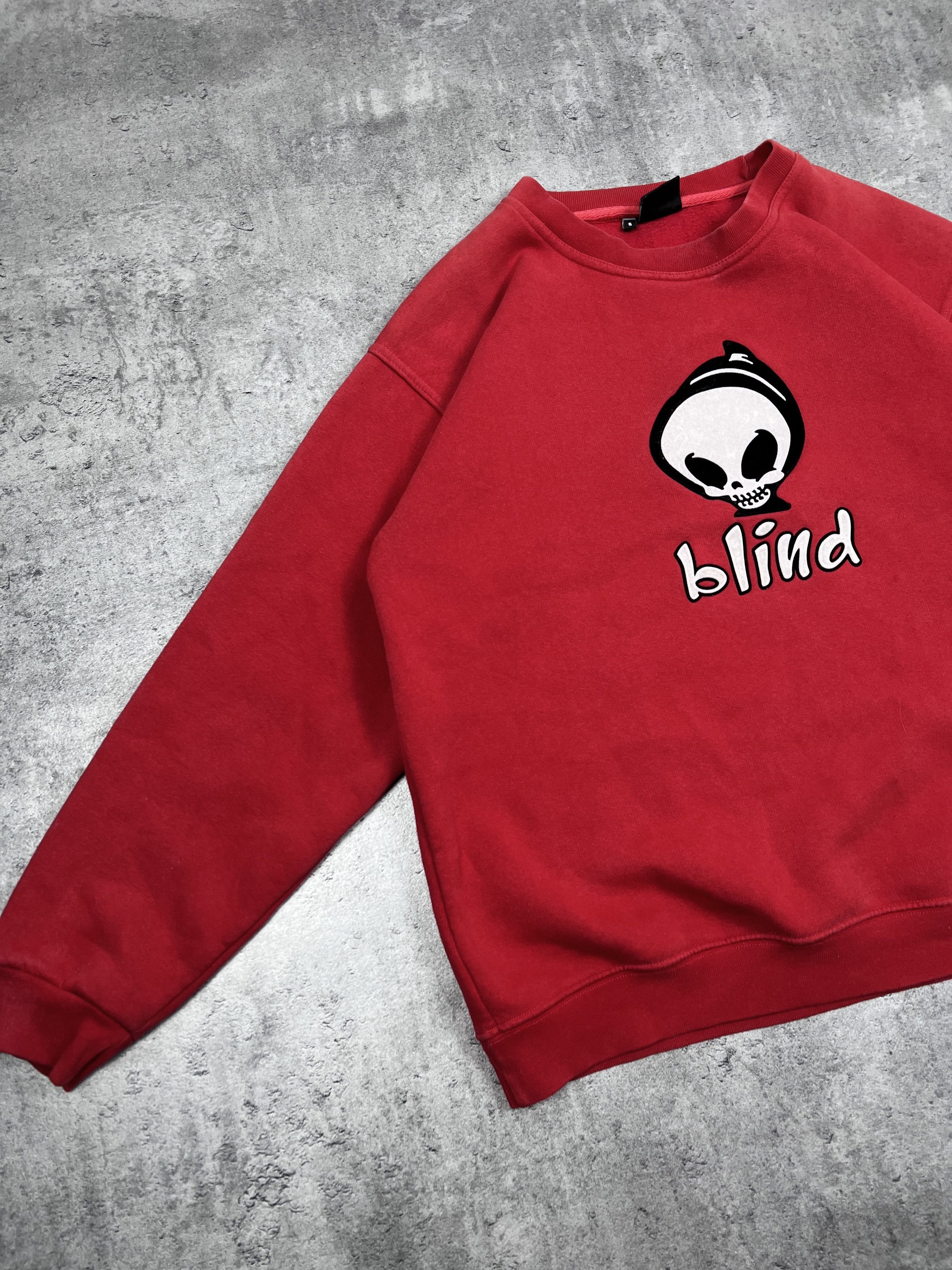 Blind Skateboards VINTAGE 90s BLIND SKATEBOARDS CREWNECK SWEATSHIRT BIG LOGO Size US M / EU 48-50 / 2 - 3 Thumbnail