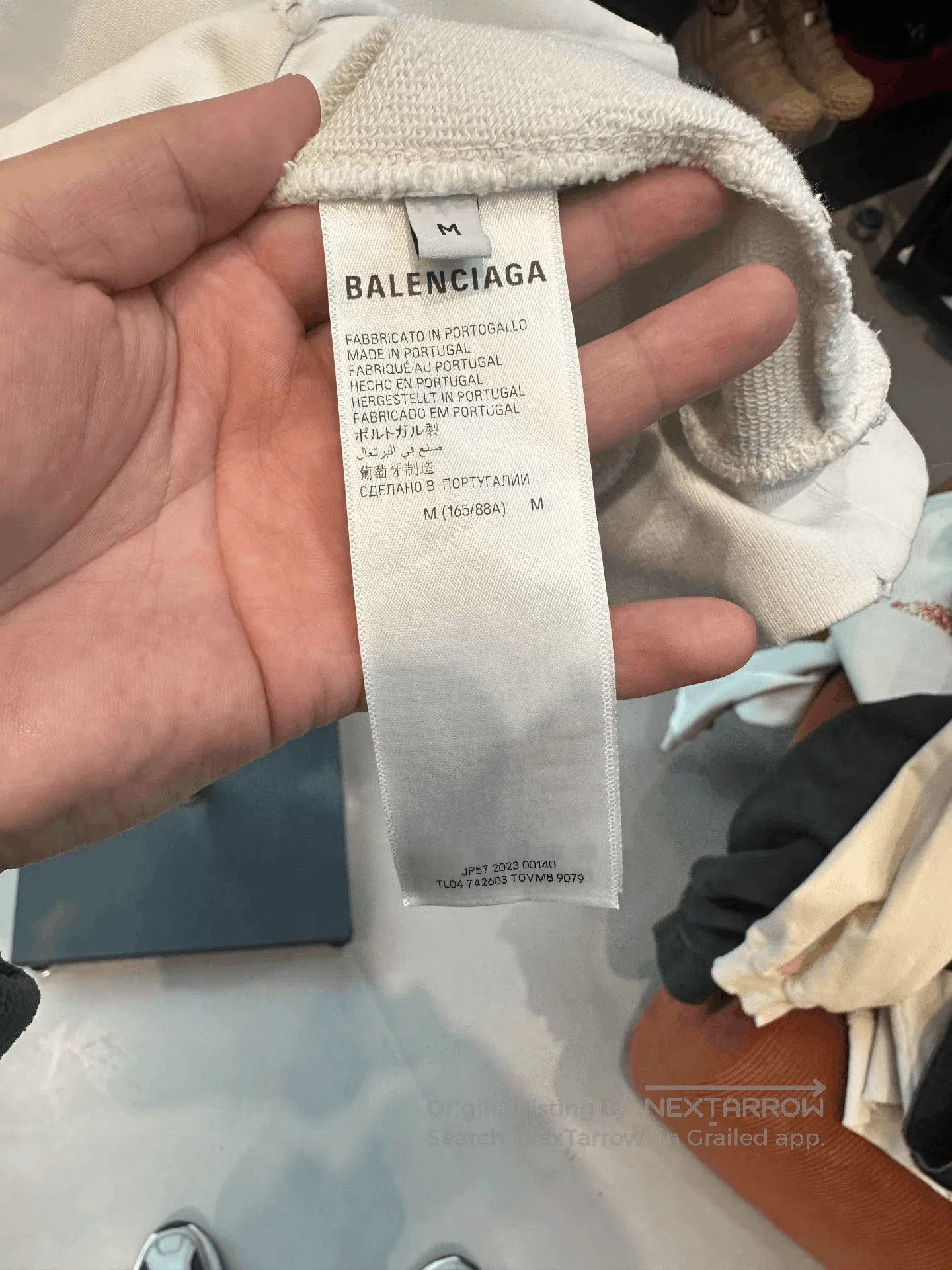 Balenciaga balenciaga white hooded sweatshirt with embroidery. Size US M / EU 48-50 / 2 - 3 Thumbnail