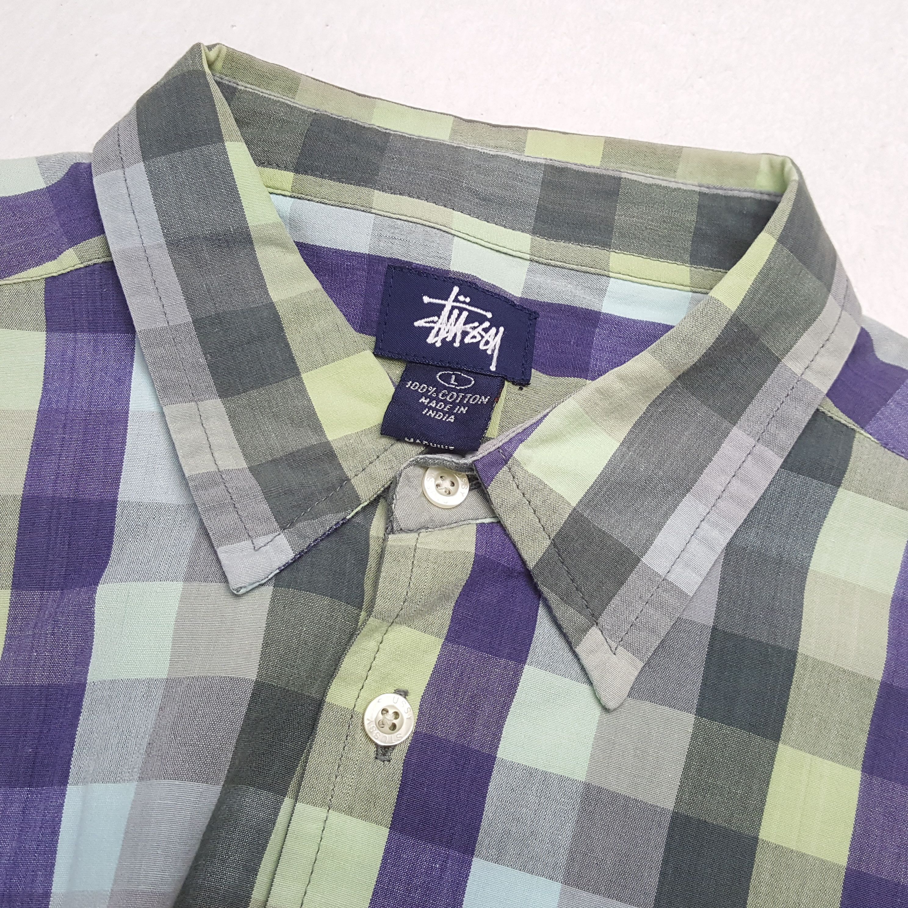 Stussy × Vintage STUSSY Streetwear Custom Art Shirt Size US L / EU 52-54 / 3 - 9 Thumbnail