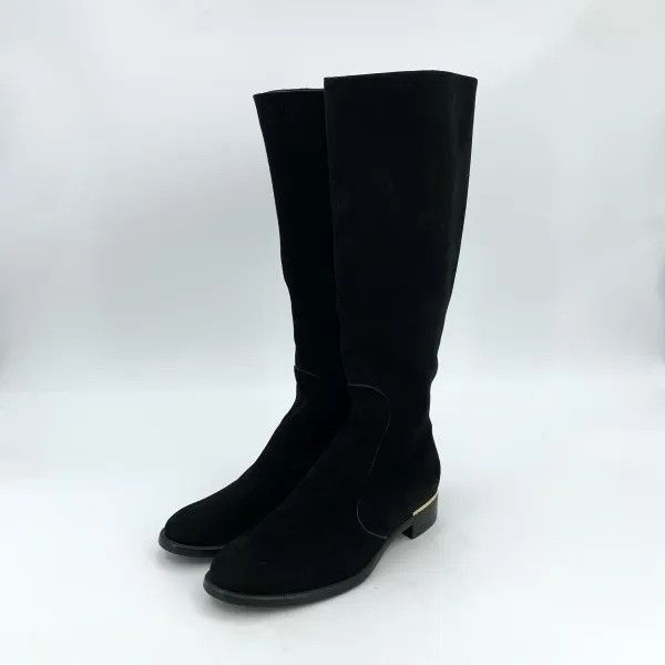 Louis Vuitton Louis Vuitton Black Suede Knee-High Casual Boots -2508 Size US 6 / IT 36 - 1 Thumbnail