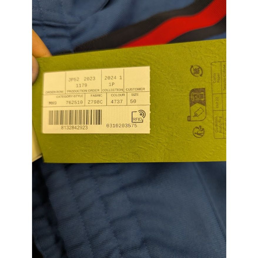 Gucci o1rshd1 Casual Pants With Stripe Blue/Red Logo in Blue Size US 34 / EU 50 - 15 Thumbnail