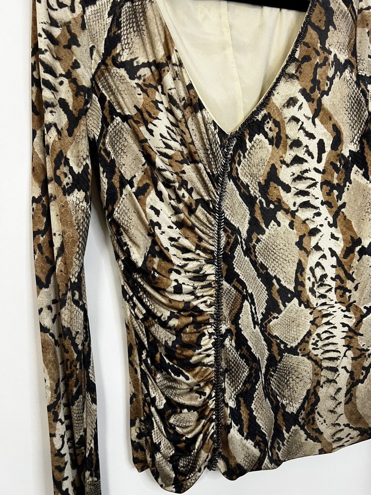 Blumarine Blumarine long sleeve M 100% silk animal print Size M / US 6-8 / IT 42-44 - 3 Thumbnail