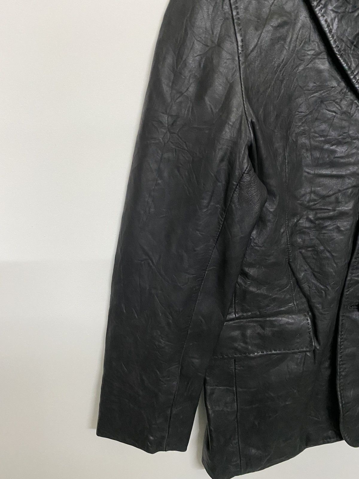 Yohji Yamamoto AAR Yohji Design Studio Sheepskin Leather Blazer Jacket Size US M / EU 48-50 / 2 - 3 Thumbnail