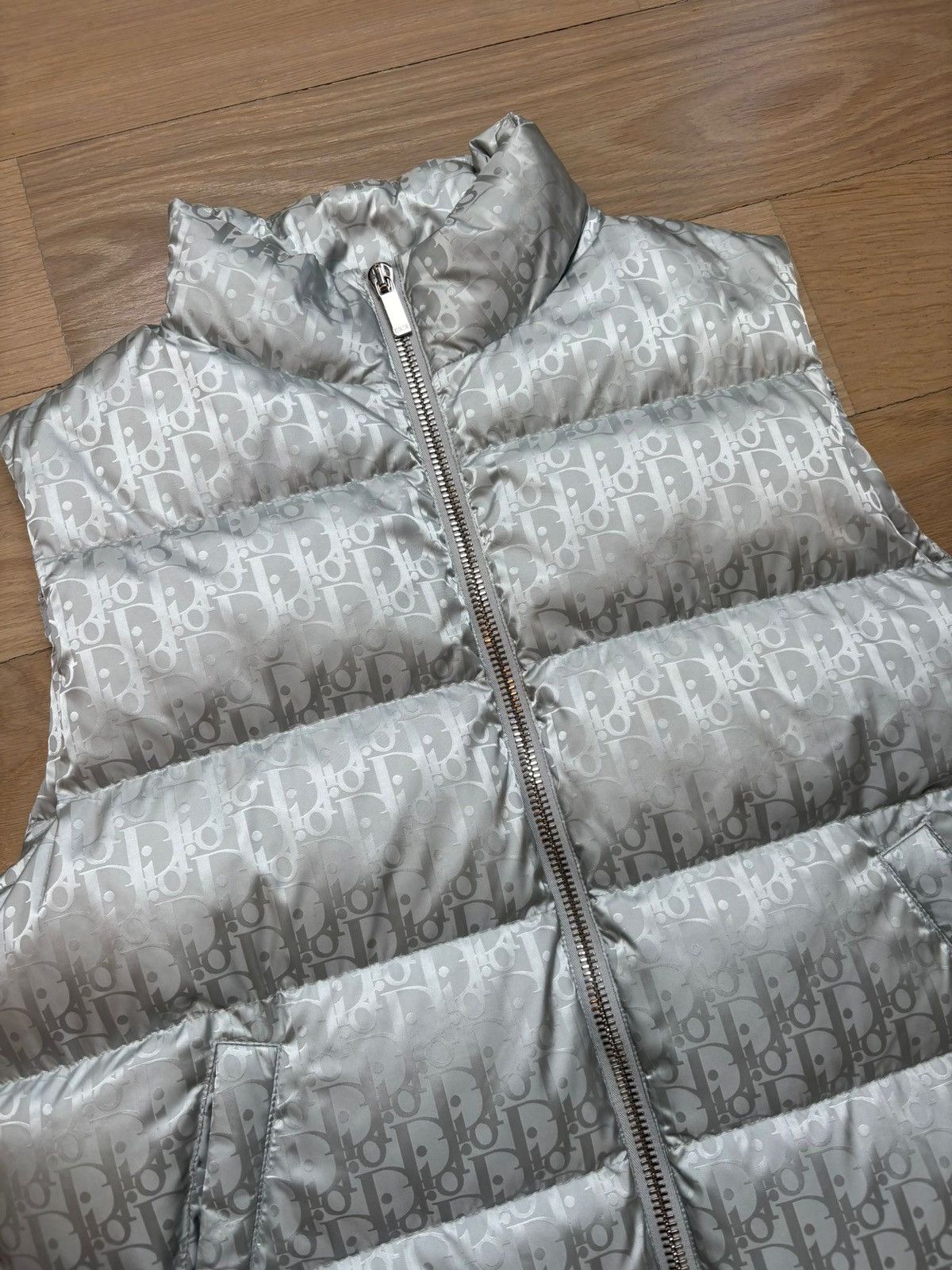 Dior Dior Oblique Grey Vest Puffer Size US M / EU 48-50 / 2 - 2 Thumbnail