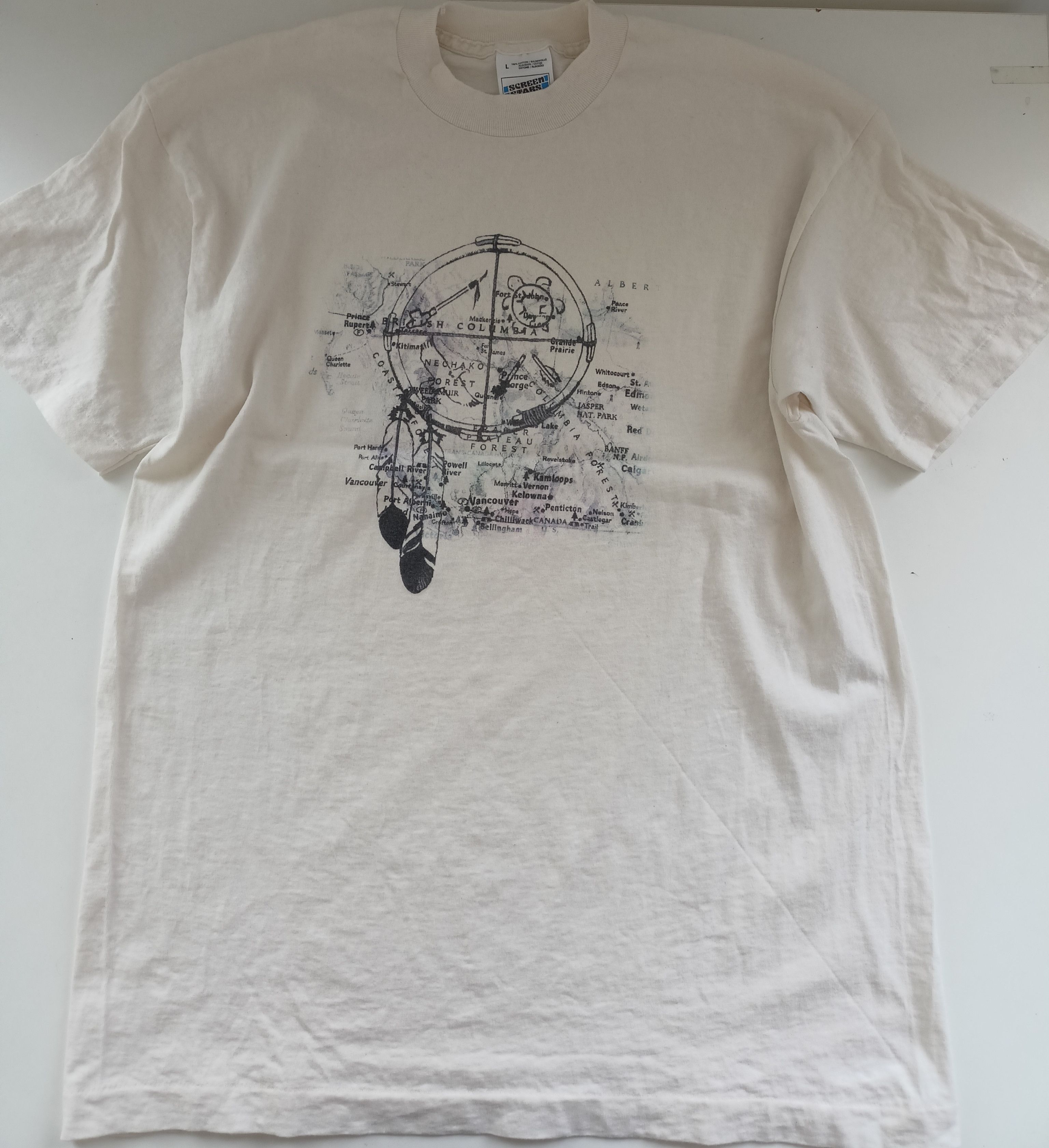 Fruit Of The Loom Vintage single stitch Screen Stars tee Size US L / EU 52-54 / 3 - 3 Thumbnail
