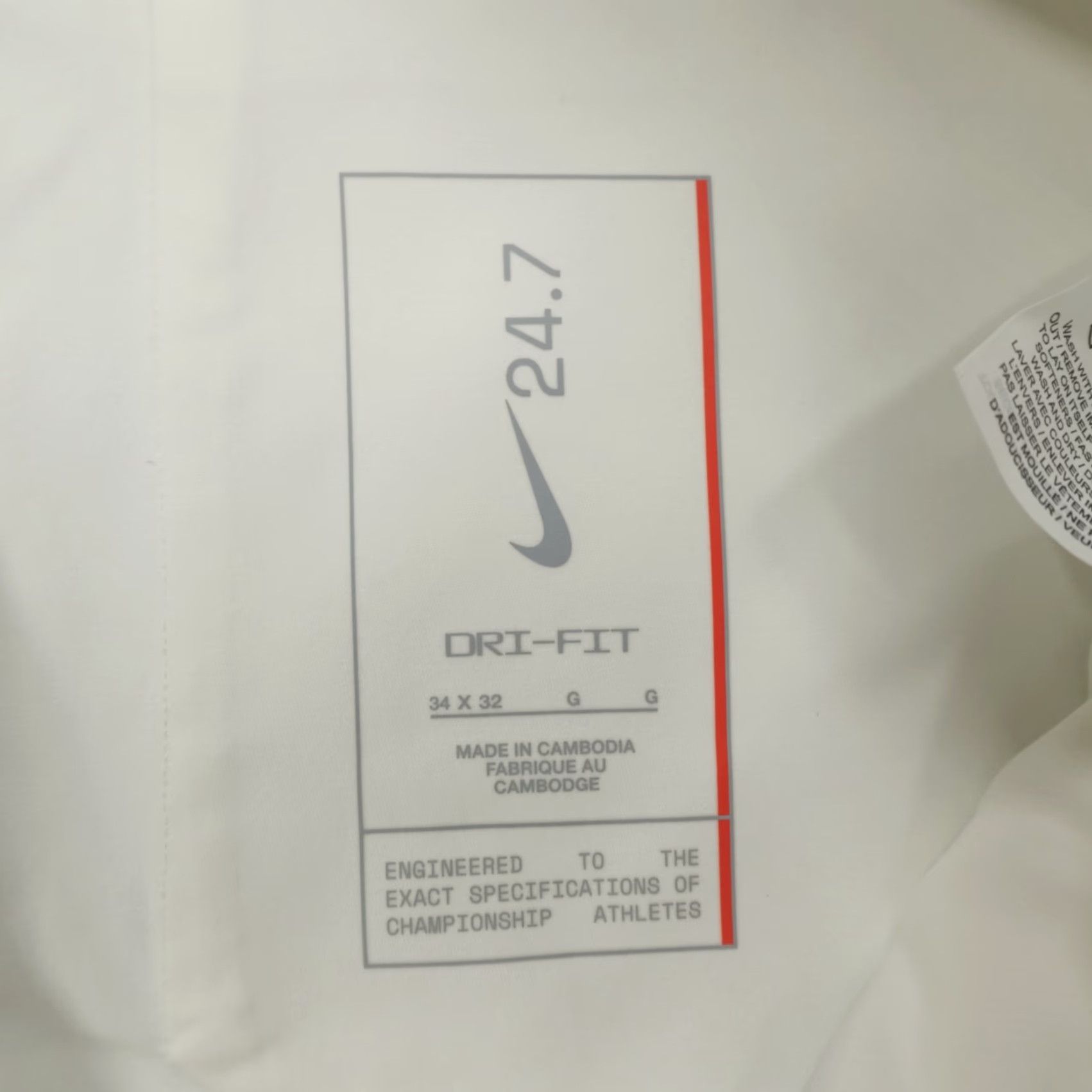 Nike Nike 24.7 PerfectStretch 5 Pocket Pants Mens Size 34x32 Dri FIT HQ6930-133 Plain White Size US 34 / EU 50 - 4 Thumbnail