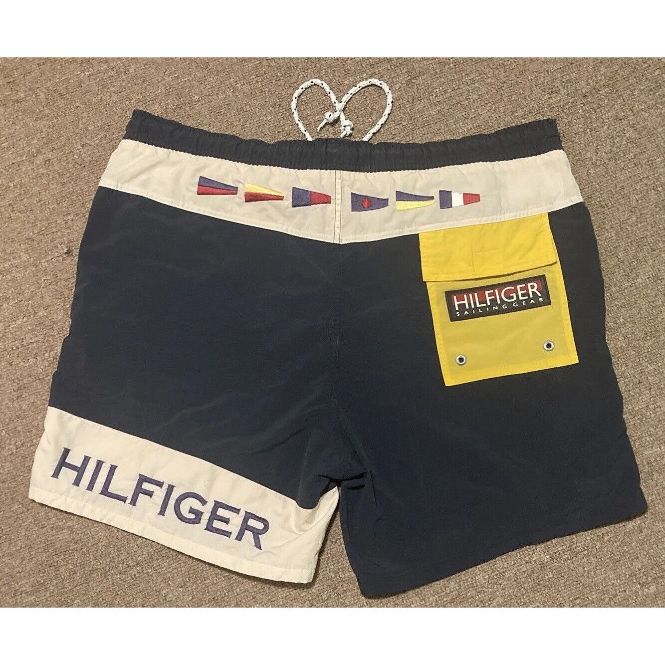 Tommy Hilfiger Vintage 90s Mens XL Tommy Hilfiger Sailing Gear Swim Trunks Size US 40 / EU 56 - 1 Thumbnail