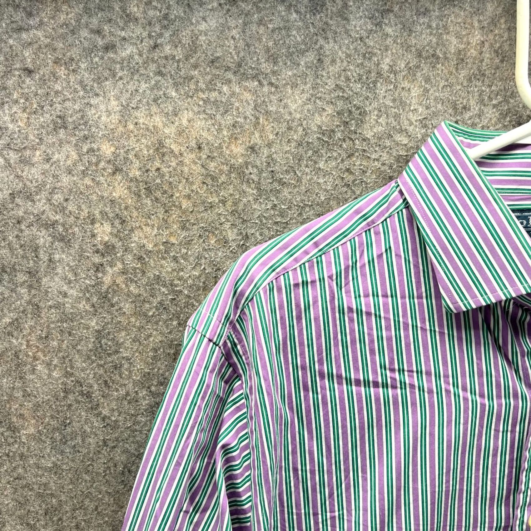 Polo Ralph Lauren VINTAGE Polo Ralph Lauren Shirt Mens 16.5 36/37 Purple Stripes Button-Down Classic Shirt Size US XL / EU 56 / 4 - 5 Thumbnail