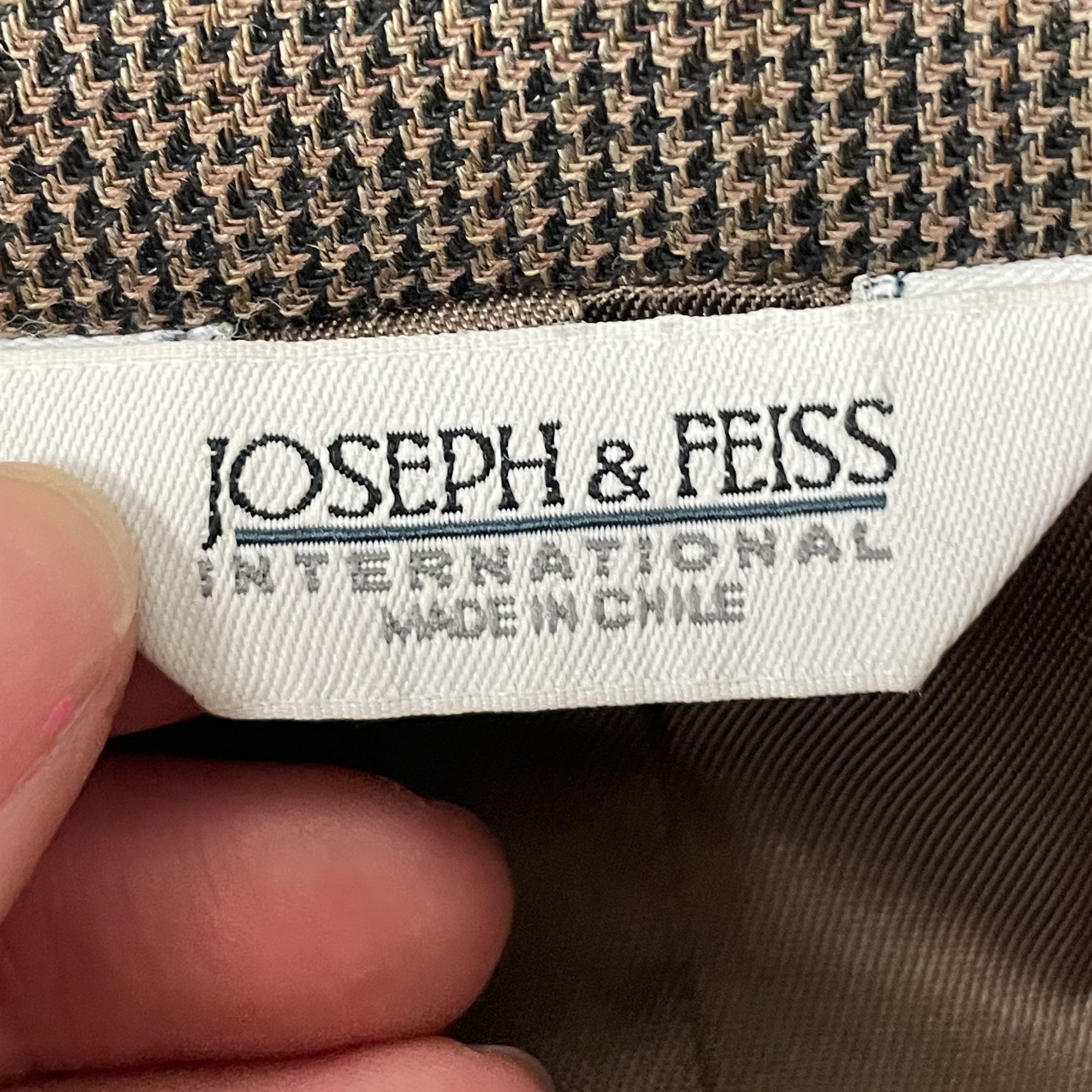Joseph & Feiss Joseph & Feiss Sport Coat HOUNDSTOOTH 3 btn Jacket Size 42R - 9 Thumbnail