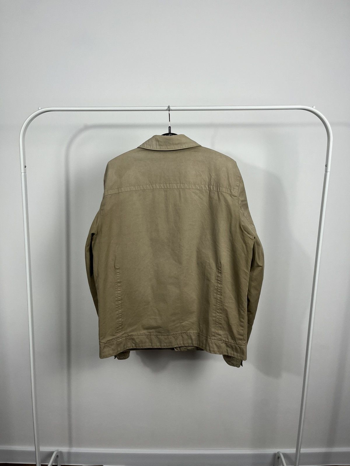 Hugo Boss Vintage Hugo Boss Beige Cotton Zip Up Jacket Size L Size US L / EU 52-54 / 3 - 14 Thumbnail