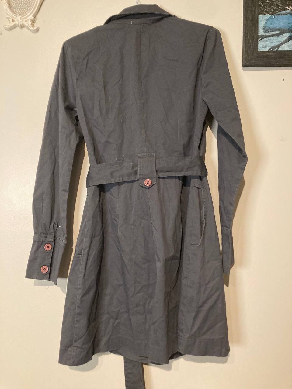 Vintage Grey Trench Coat Size S / US 4 / IT 40 - 7 Thumbnail