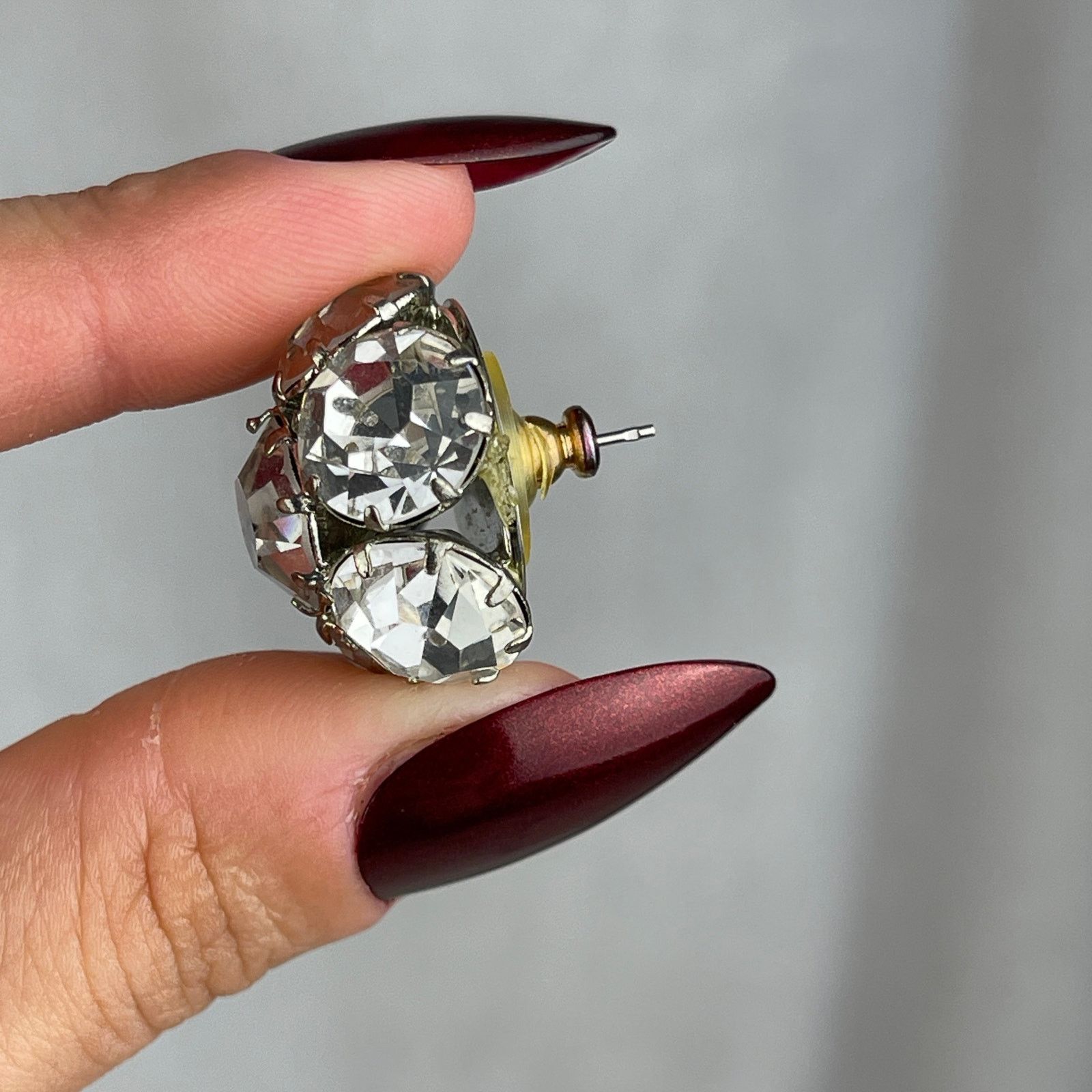 Vintage VTG 80’s CC Courtenay Crystal Star Ball Earrings Rhinestone Size ONE SIZE - 21 Thumbnail