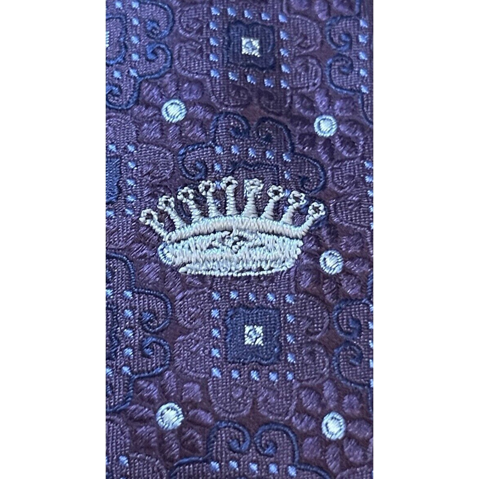 Countess Mara Countess Mara Purple Blue Hand Made 100% Silk Made In China Size ONE SIZE - 8 Thumbnail