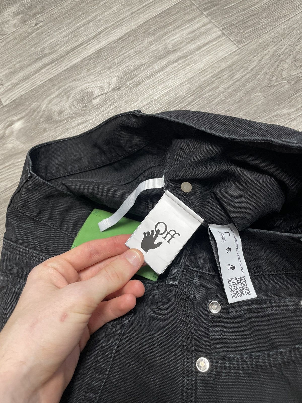 Off-White Off White Black Cargo Jeans Size US 32 / EU 48 - 13 Thumbnail