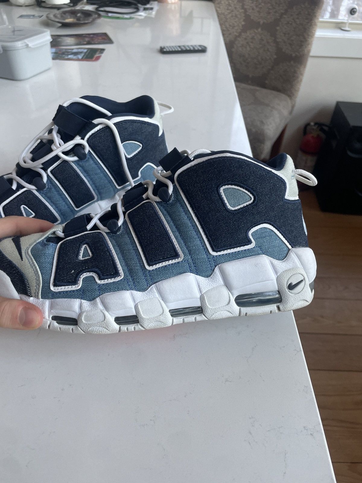 Nike Nike air uptempo denim Size US 10.5 / EU 43-44 - 9 Thumbnail