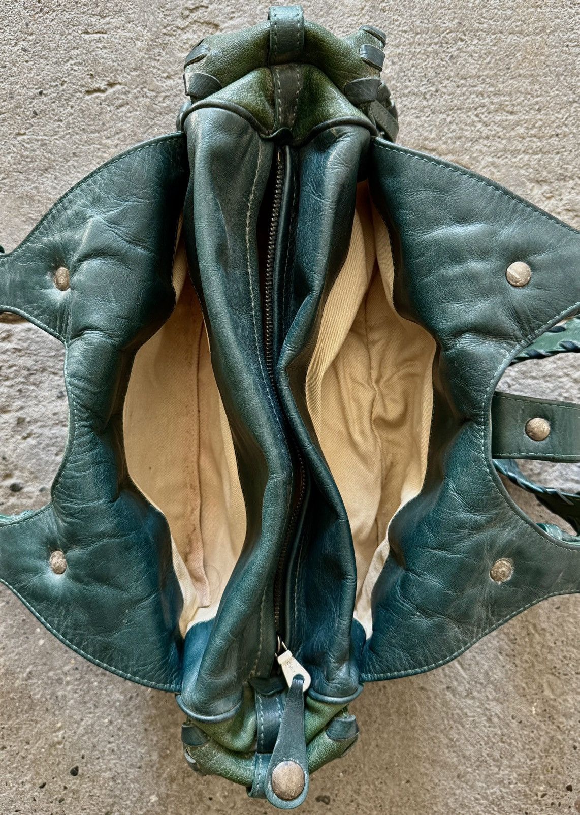 Chloe Chloe - 2000’s - Phoebe Philo - Green Leather Silverado Bag Size ONE SIZE - 22 Thumbnail