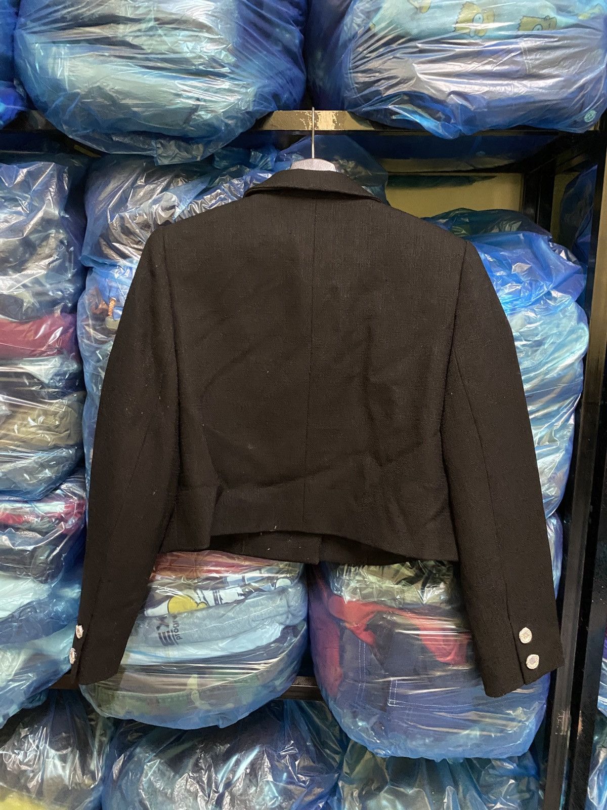 Balmain Vintage Balmain Paris Black Cropped Wool Jacket Size S / US 4 / IT 40 - 10 Thumbnail