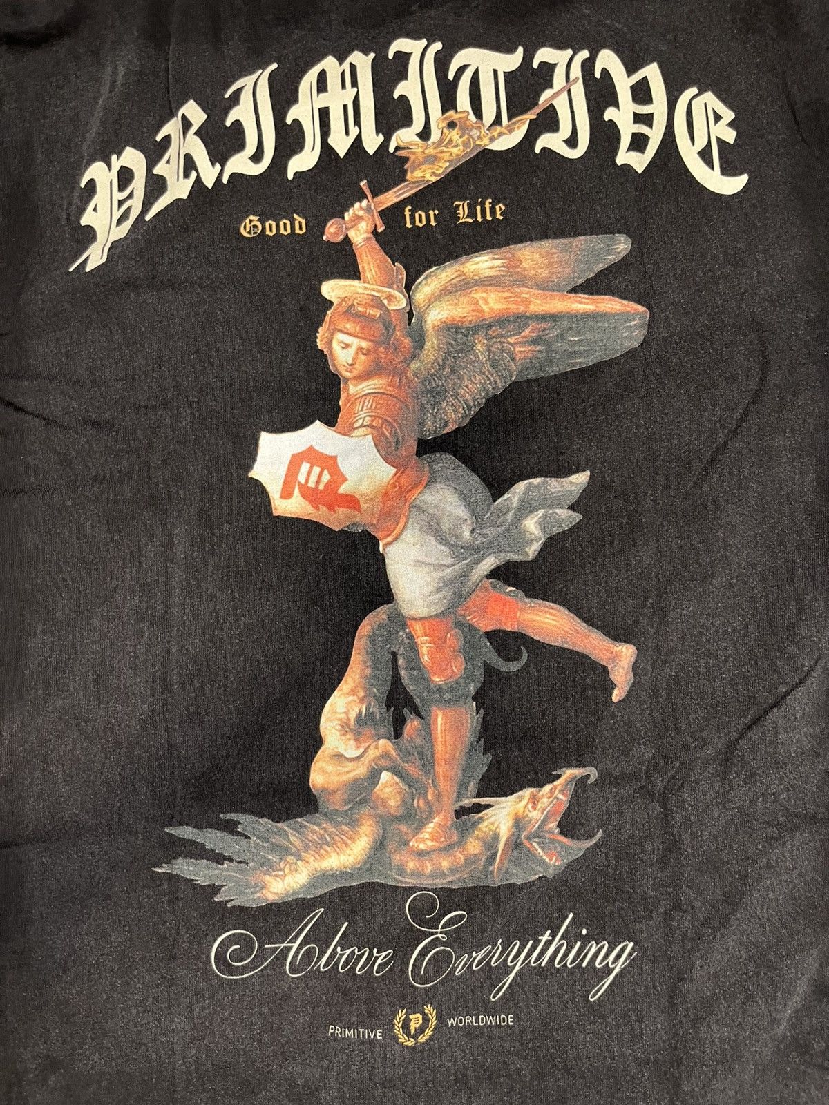 Primitive Primitive Skateboarding Above Everything Angel Black T-Shirt Size US S / EU 44-46 / 1 - 10 Thumbnail
