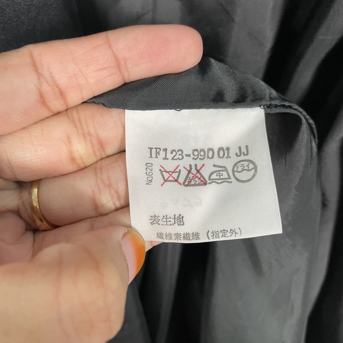 Japanese Brand Soffio Black Double Breasted Coat Size L / US 10 / IT 46 - 17 Thumbnail