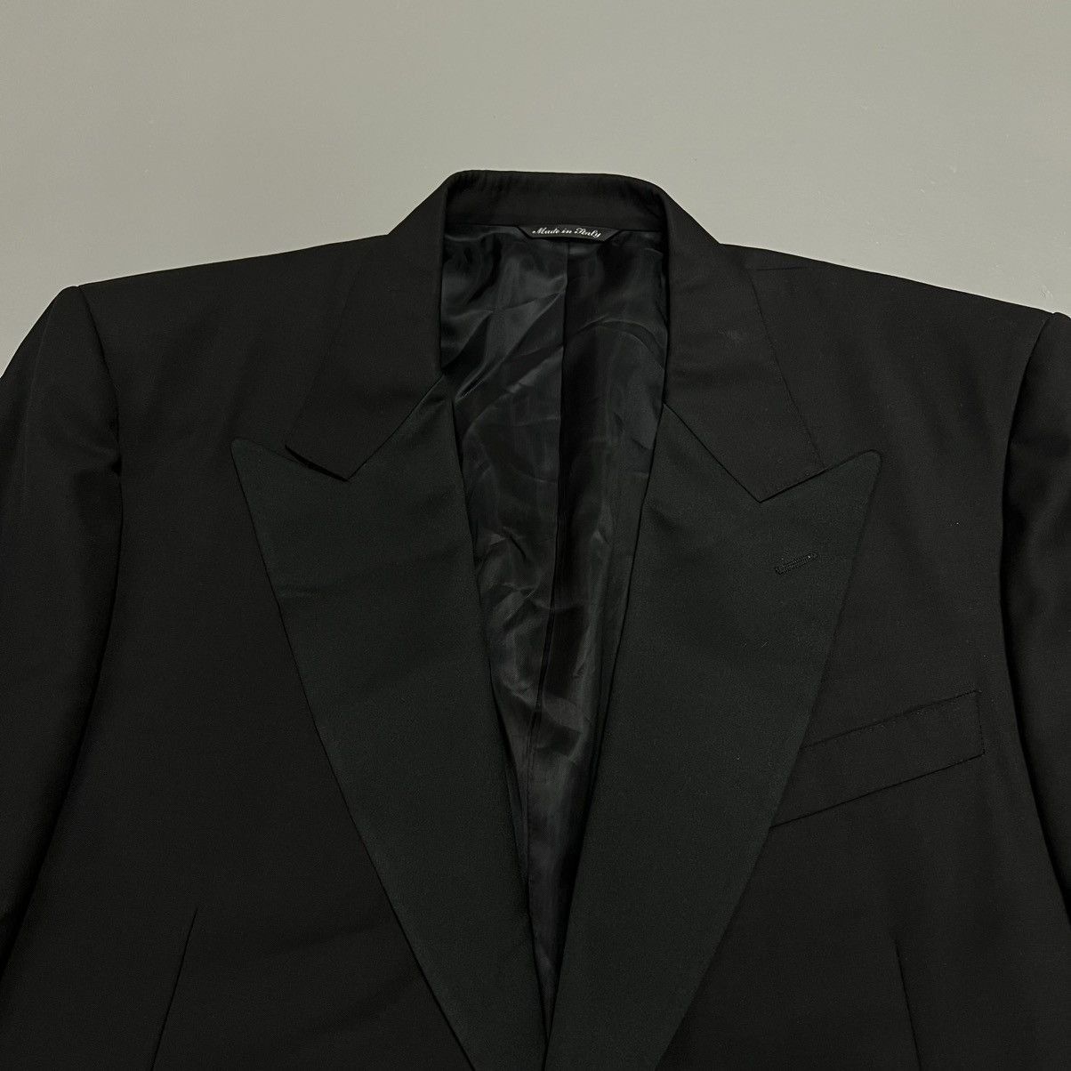 Canali Canali Suit Two Piece Suit Blazer one button + pants black Size 52L - 9 Thumbnail