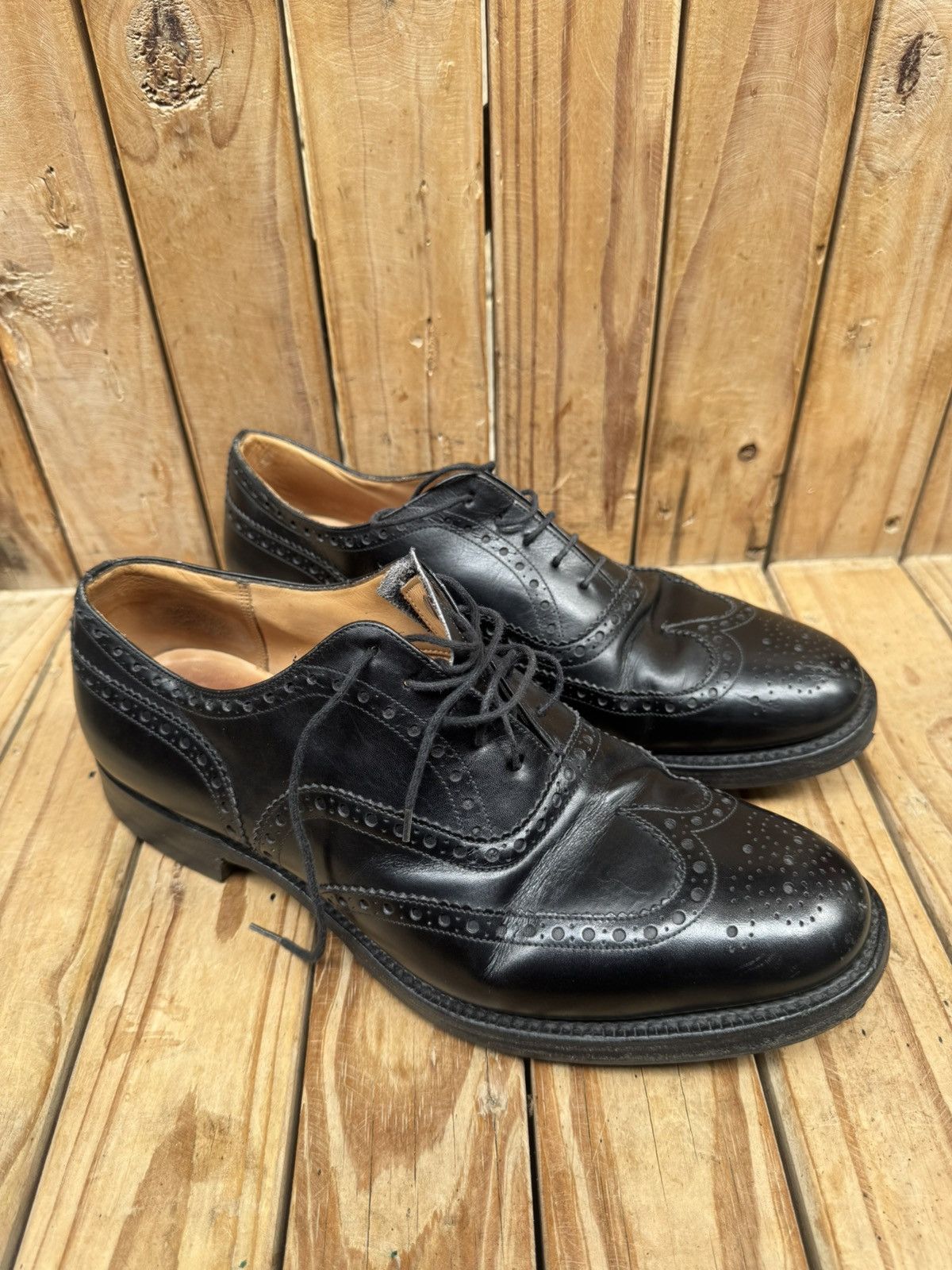Church's Church’s ‘FRANKLIN’ black wingtip brogue Mens shoes US 11 F Size US 11 / EU 44 - 14 Thumbnail