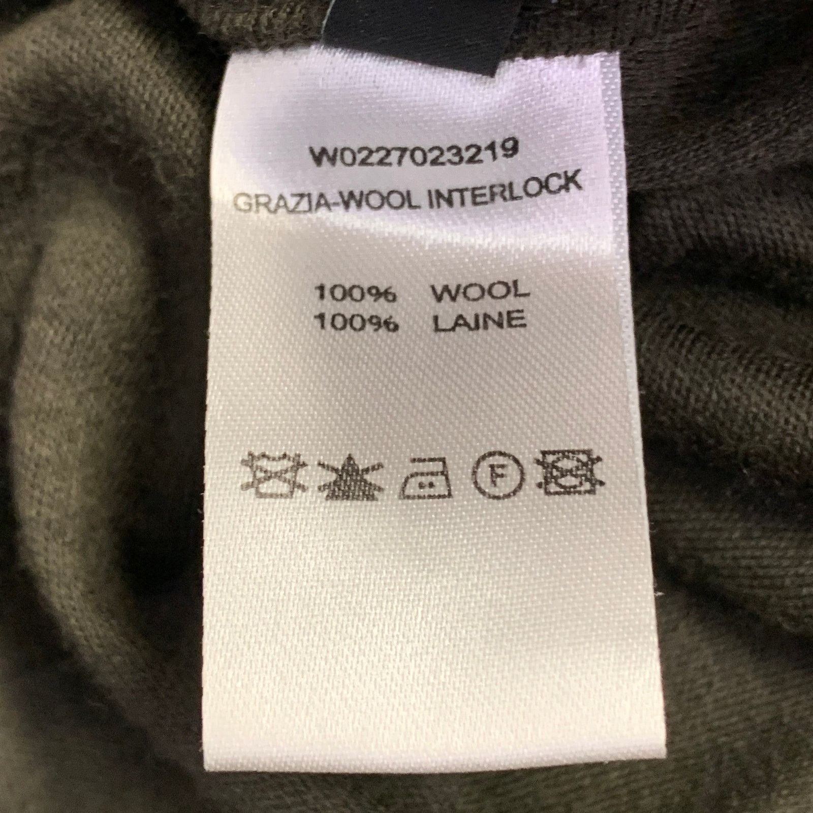 Joseph JOSEPH Olive Green Wool Gathered Side Zipper Midi Dress Size S / US 4 / IT 40 - 7 Thumbnail