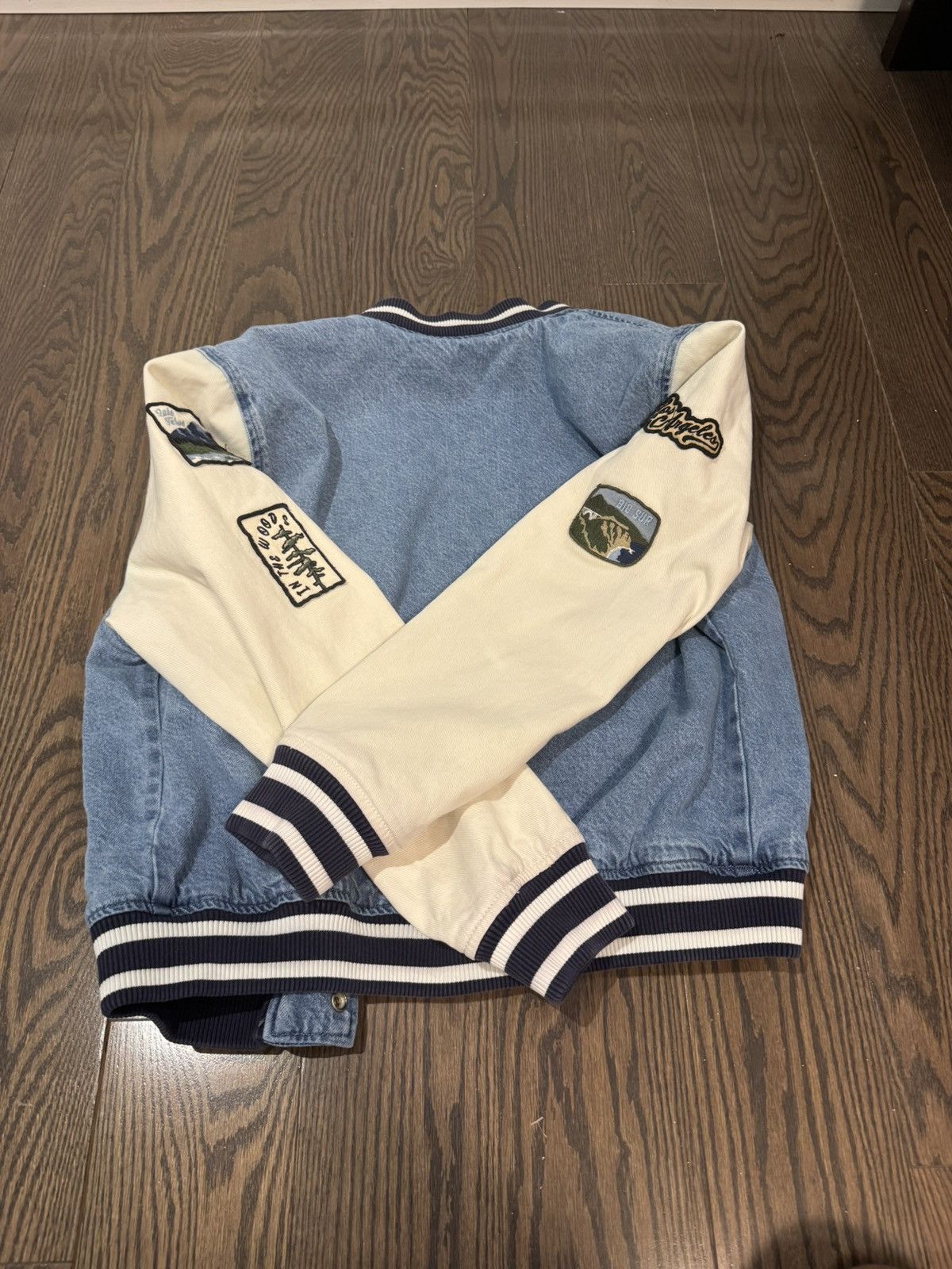 Other RARE DENIM VARSITY JACKET Size US S / EU 44-46 / 1 - 5 Thumbnail
