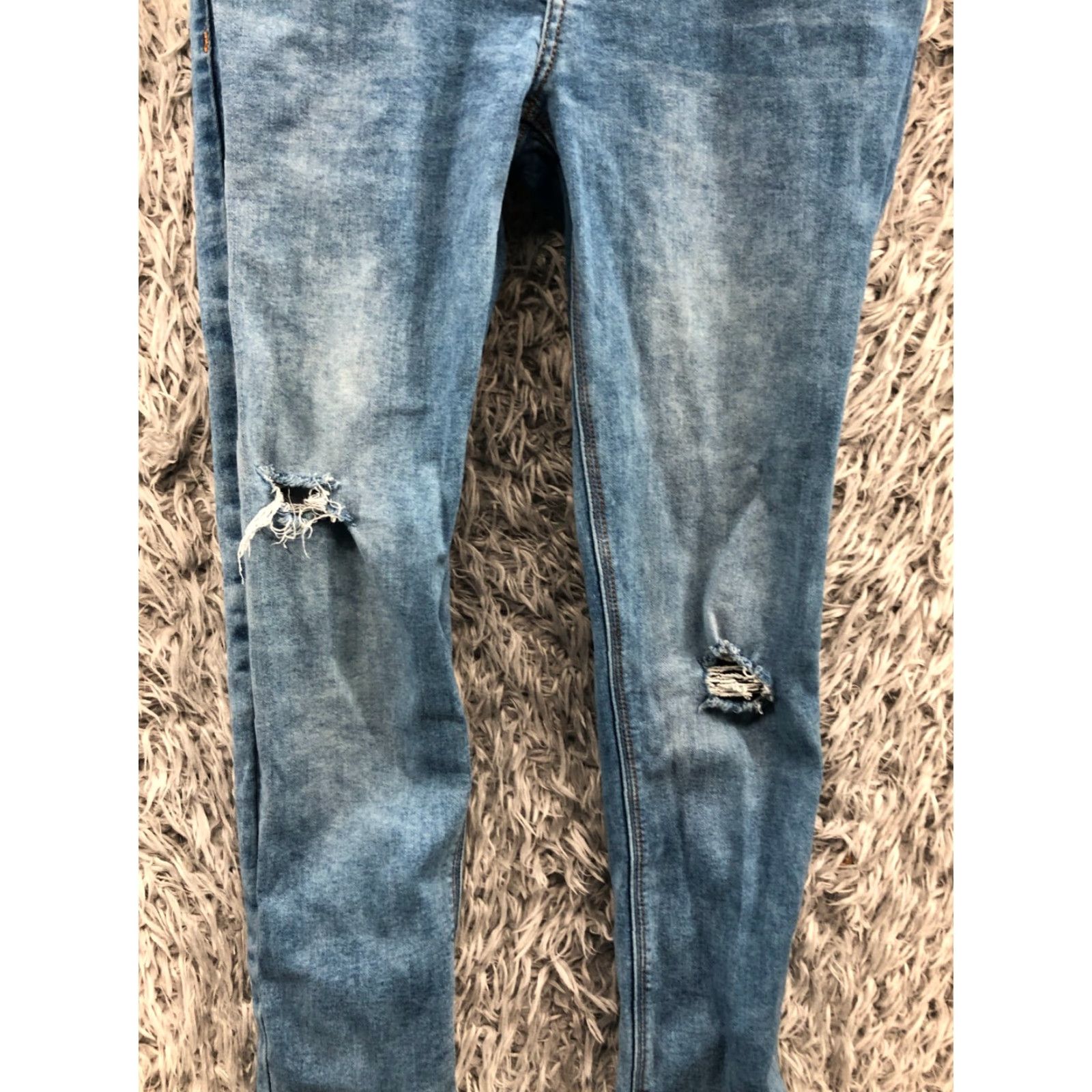 Mango Mango Denim Skinny Jeans Womens Medium Wash Blue 8 Regular Rise Mid 5-Pocket Denim Jeans Mango Denim Size 30" / US 8 / IT 44 - 5 Thumbnail