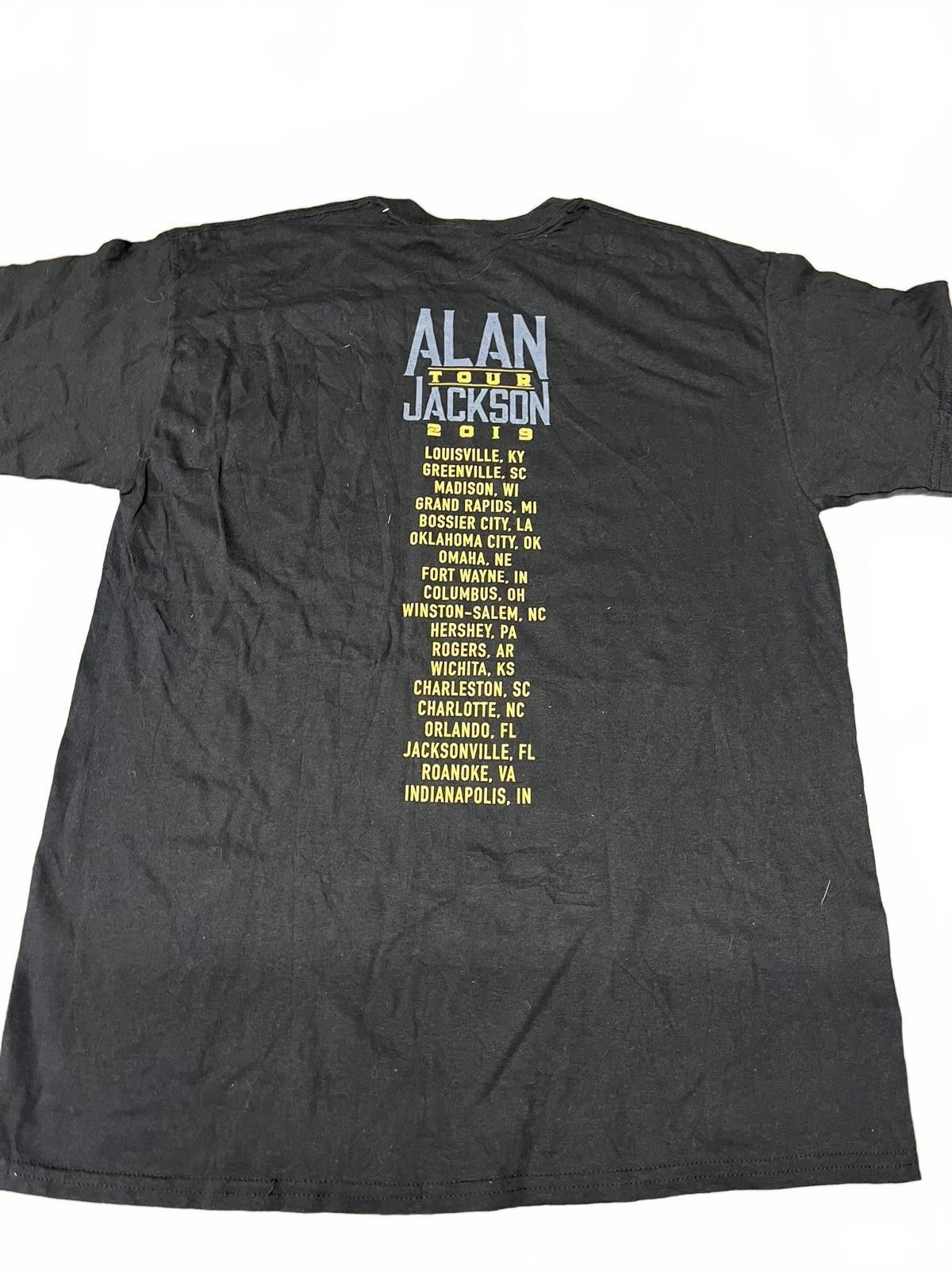 Gildan Alan Jackson Tour T-Shirt 2019 - Vintage Cotton Tee Size US L / EU 52-54 / 3 - 3 Thumbnail