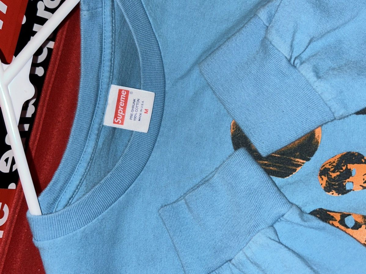 Supreme Supreme Faces Long-Sleeve Tee FW19 Light Slate size Medium Size US M / EU 48-50 / 2 - 7 Thumbnail