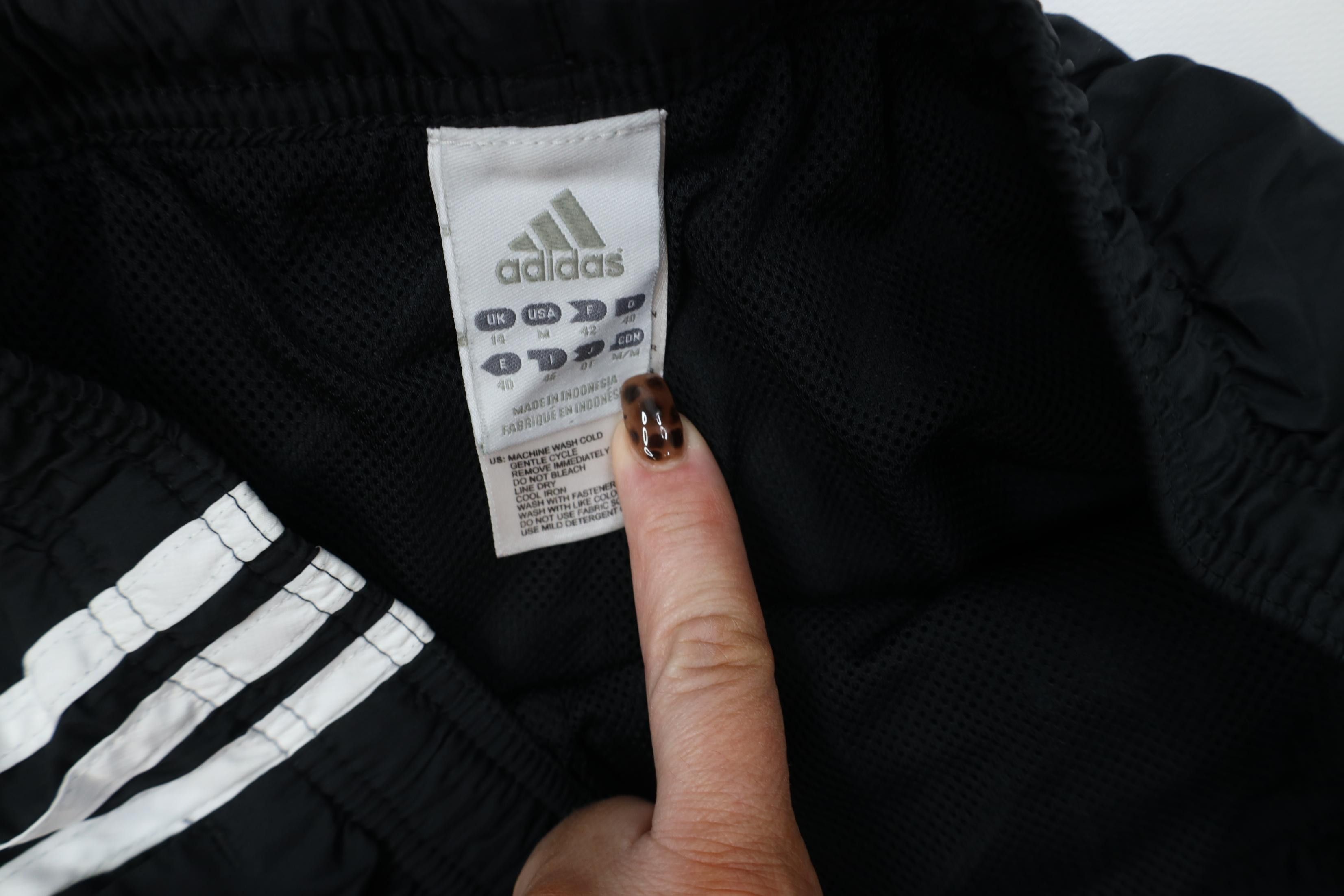 Adidas Vintage Y2K Adidas Spell Lined Wide Leg Windbreaker Pants Size 30" / US 8 / IT 44 - 11 Thumbnail